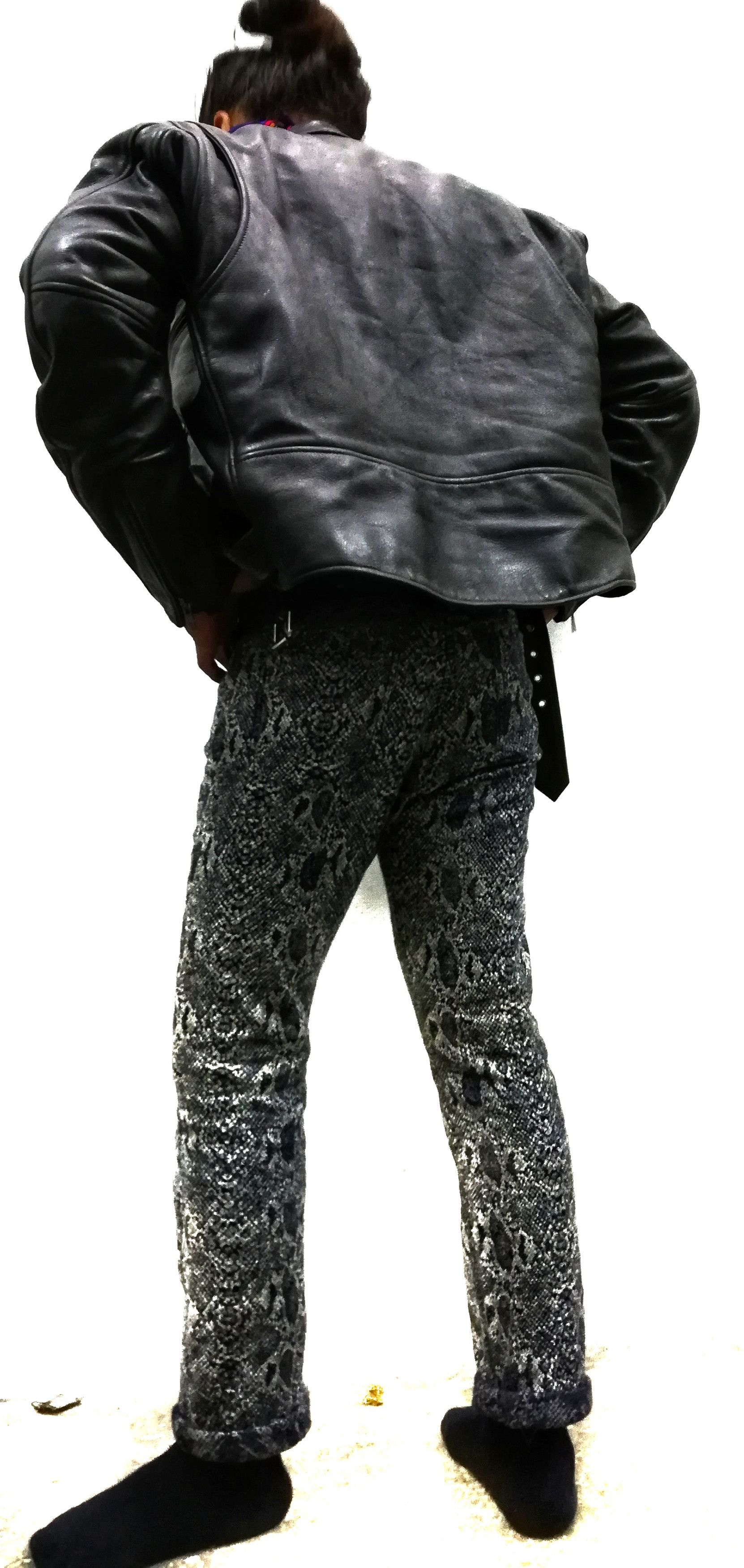 Indigo × Japanese Brand 🔥Glamdy Printed Similar Hysteric Glamour Snake Denim🔥 Size US 30 / EU 46 - 10 Thumbnail