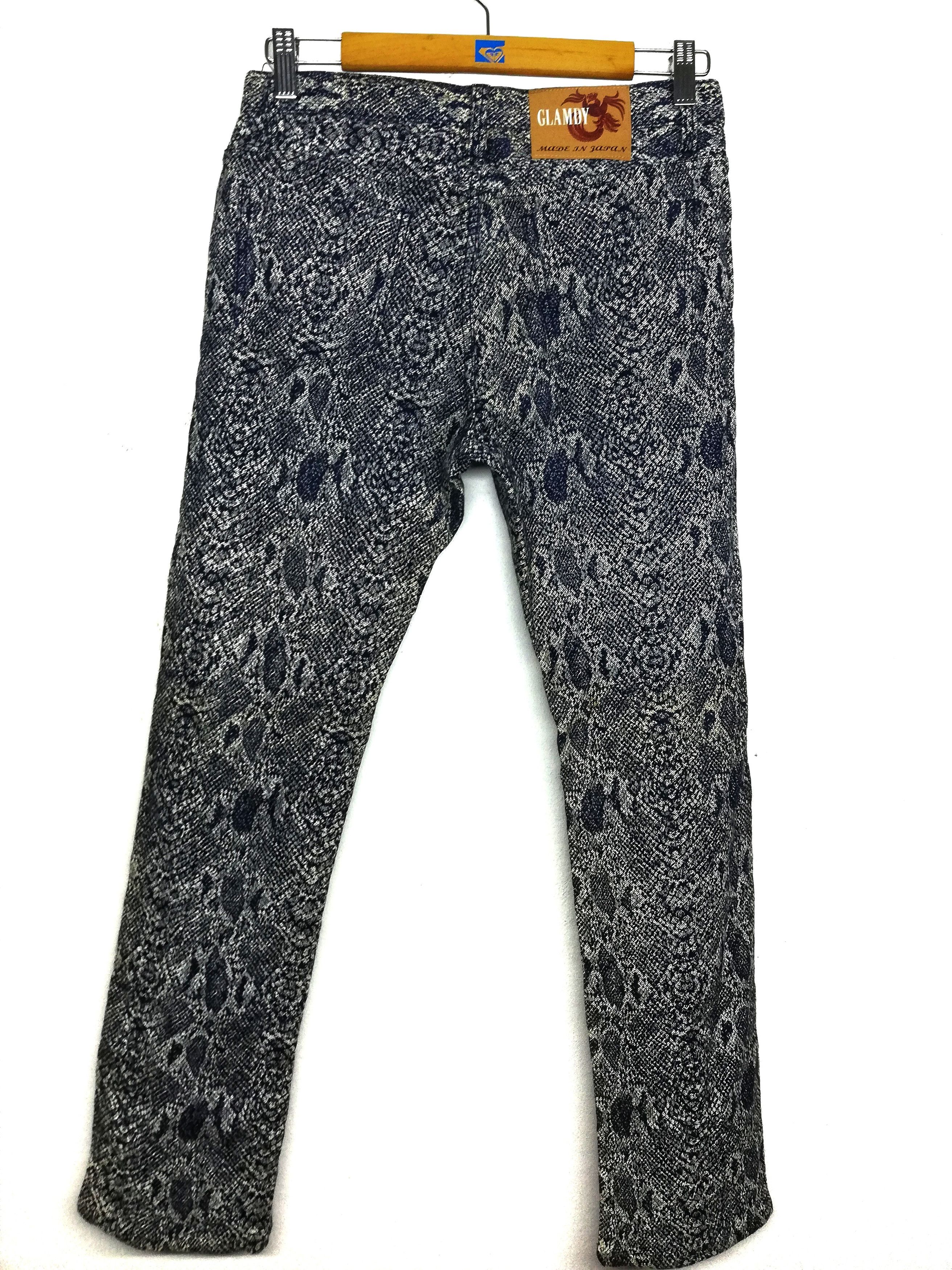 Indigo × Japanese Brand 🔥Glamdy Printed Similar Hysteric Glamour Snake Denim🔥 Size US 30 / EU 46 - 7 Thumbnail