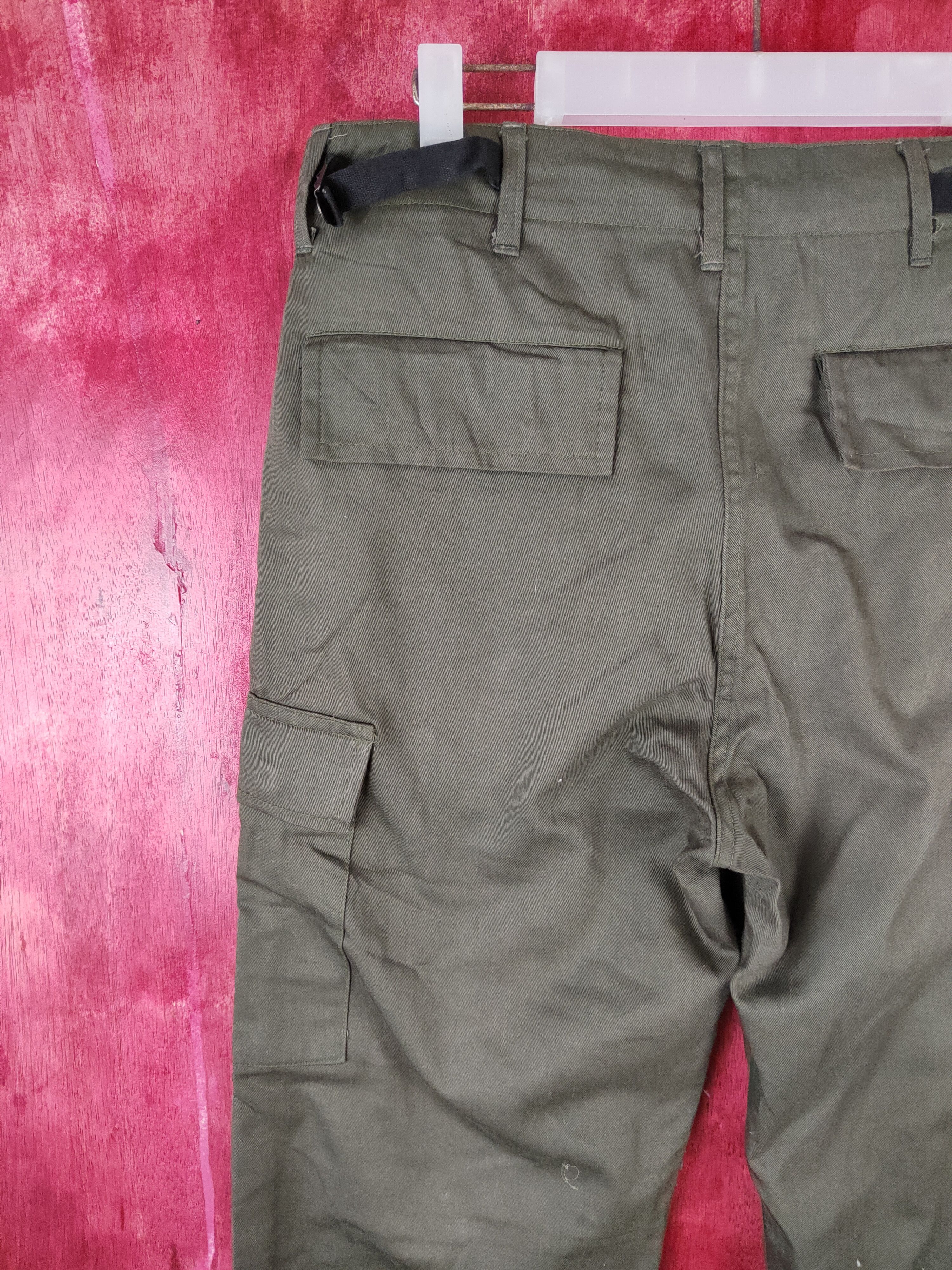 Japanese Brand × Vintage Japanese Brand Dark Green Multi Pocket Cargo Pants #S412 Size US 32 / EU 48 - 8 Thumbnail