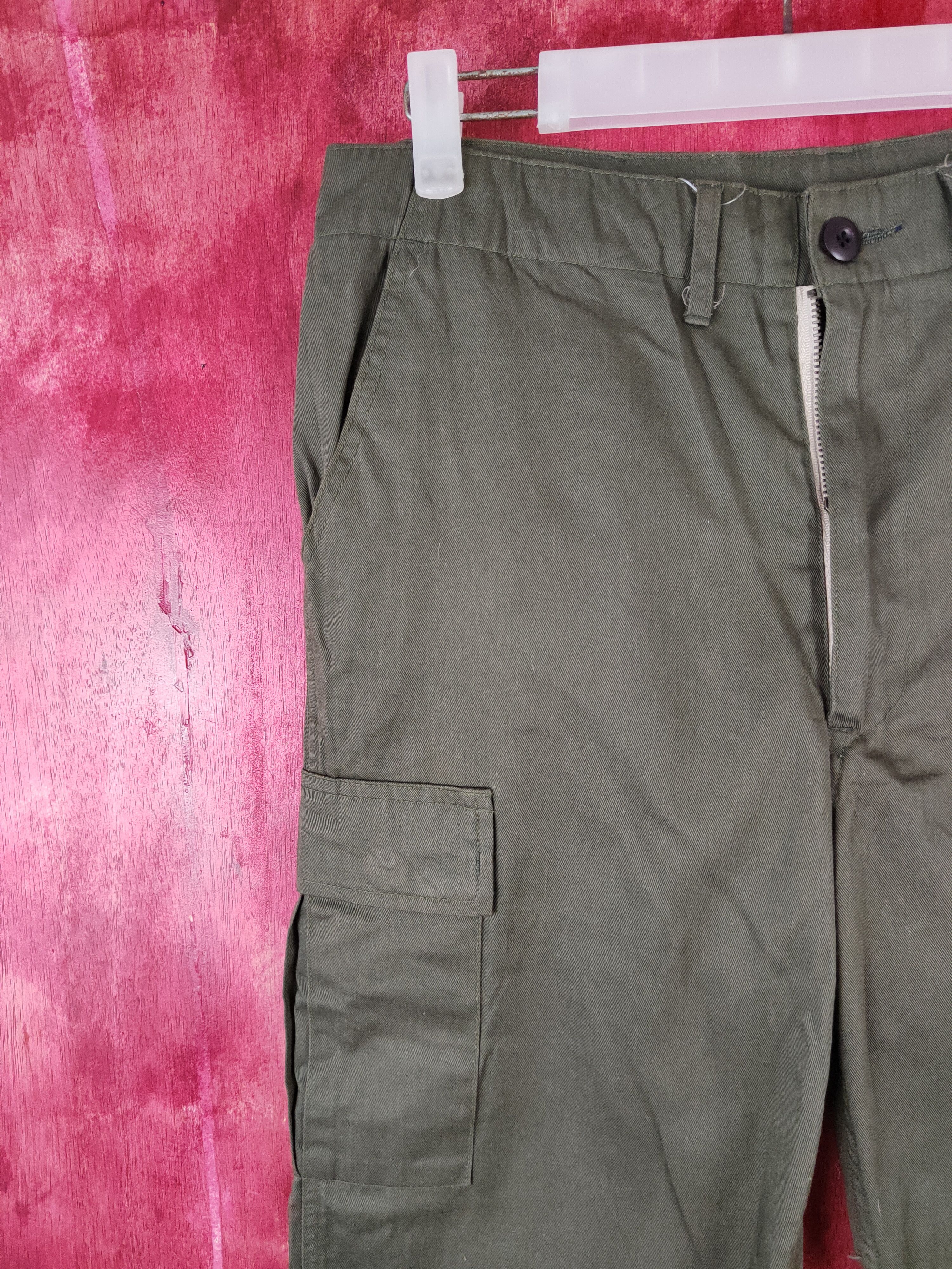 Japanese Brand × Vintage Japanese Brand Dark Green Multi Pocket Cargo Pants #S412 Size US 32 / EU 48 - 3 Thumbnail