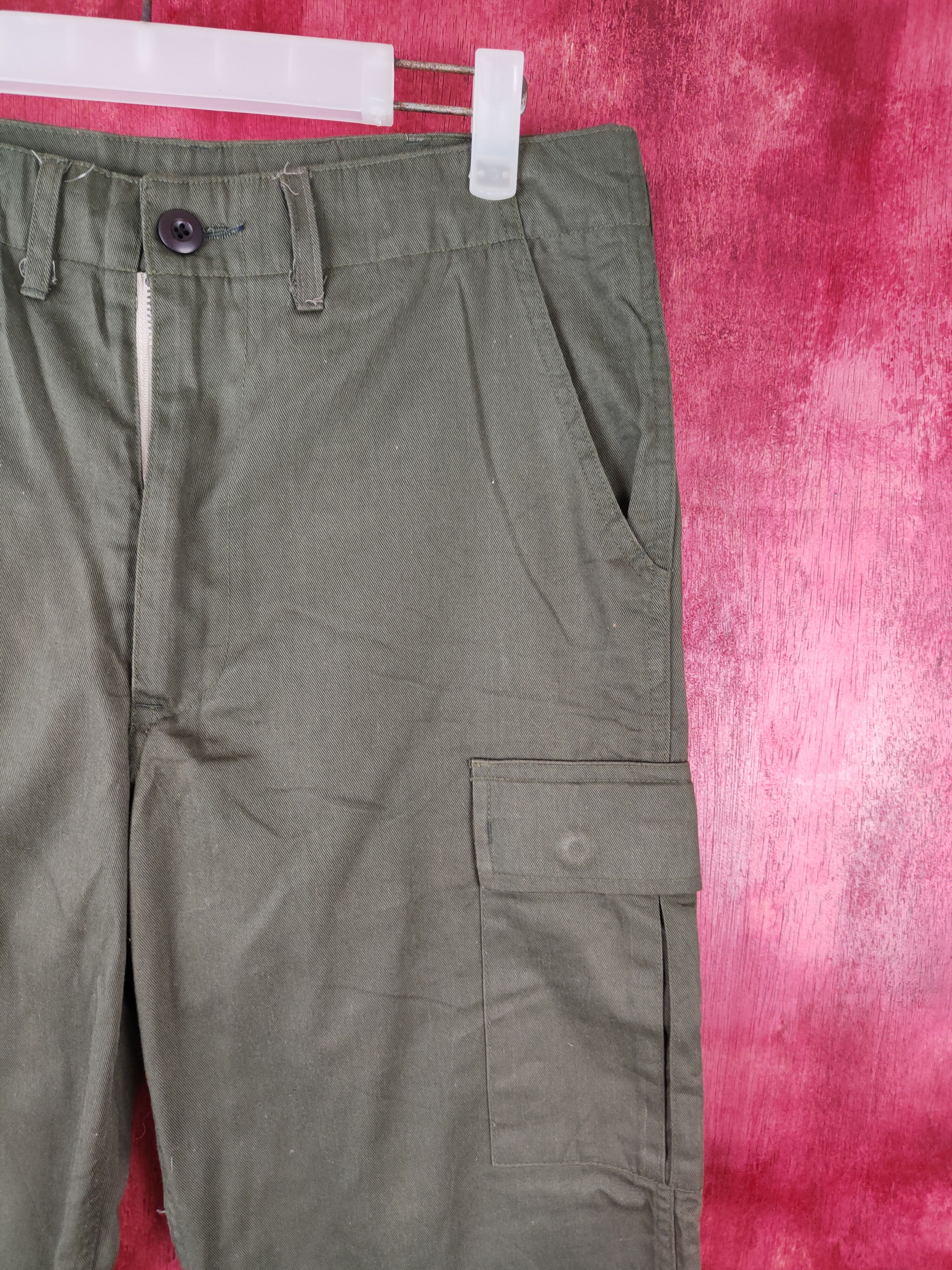 Japanese Brand × Vintage Japanese Brand Dark Green Multi Pocket Cargo Pants #S412 Size US 32 / EU 48 - 5 Thumbnail