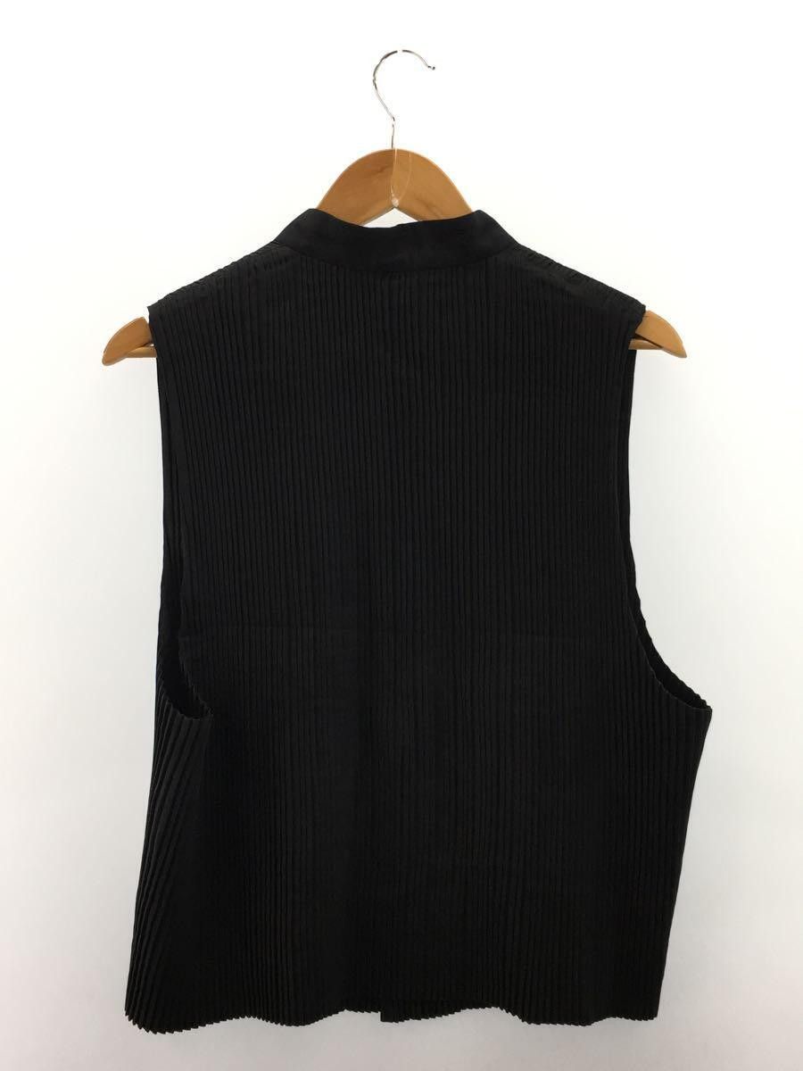 Issey Miyake Stand Collar Pleated Cropped Boxy Vest Size US L / EU 52-54 / 3 - 2 Thumbnail