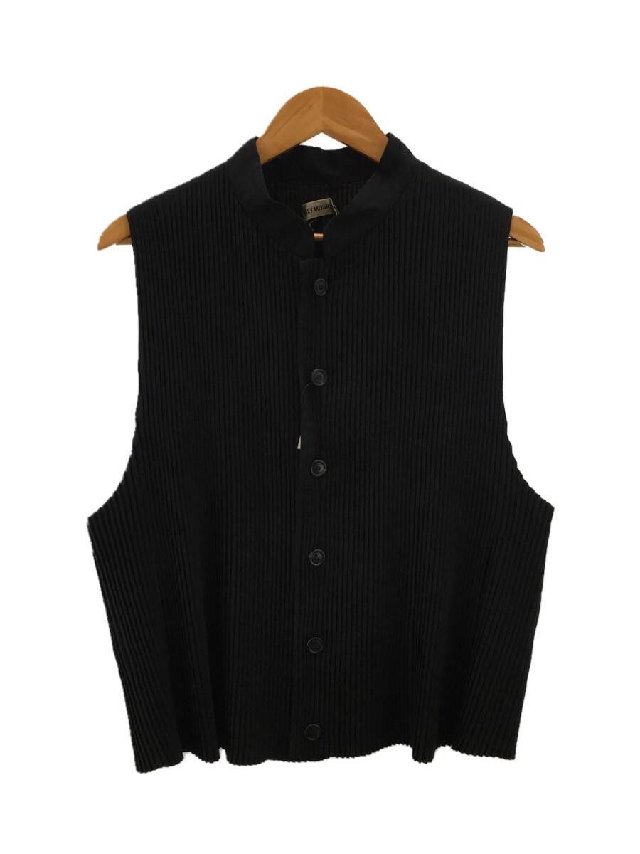 Issey Miyake Stand Collar Pleated Cropped Boxy Vest Size US L / EU 52-54 / 3 - 1 Thumbnail