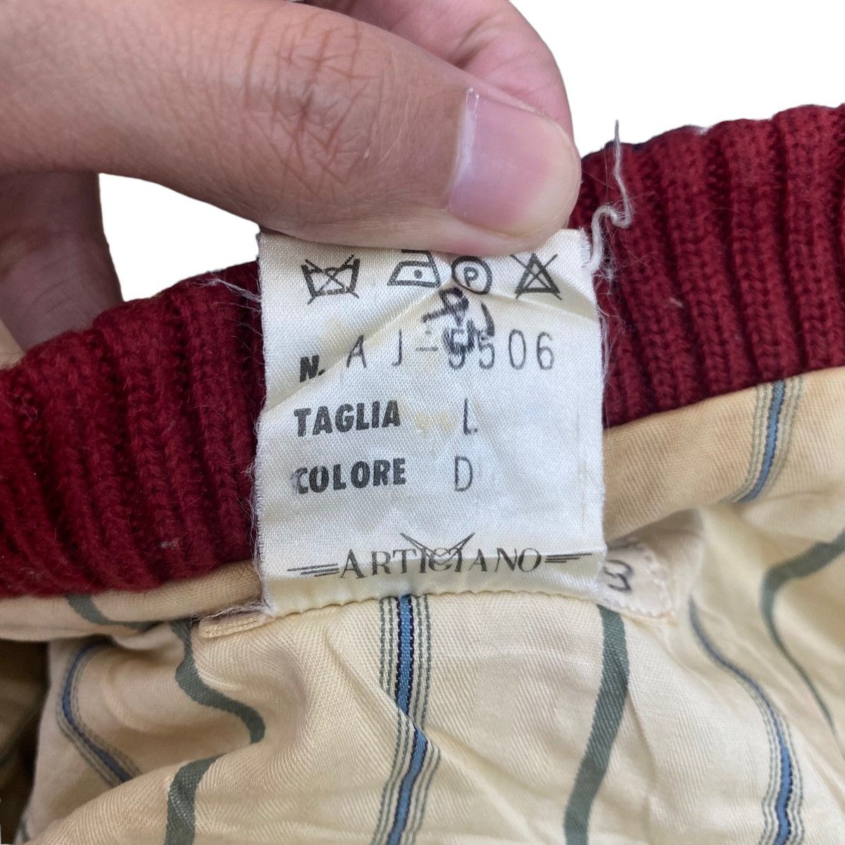 Vintage Vintage ARTIGIANO Italy Brand Red Bomber Jacket Size US XXL / EU 58 / 5 - 8 Thumbnail