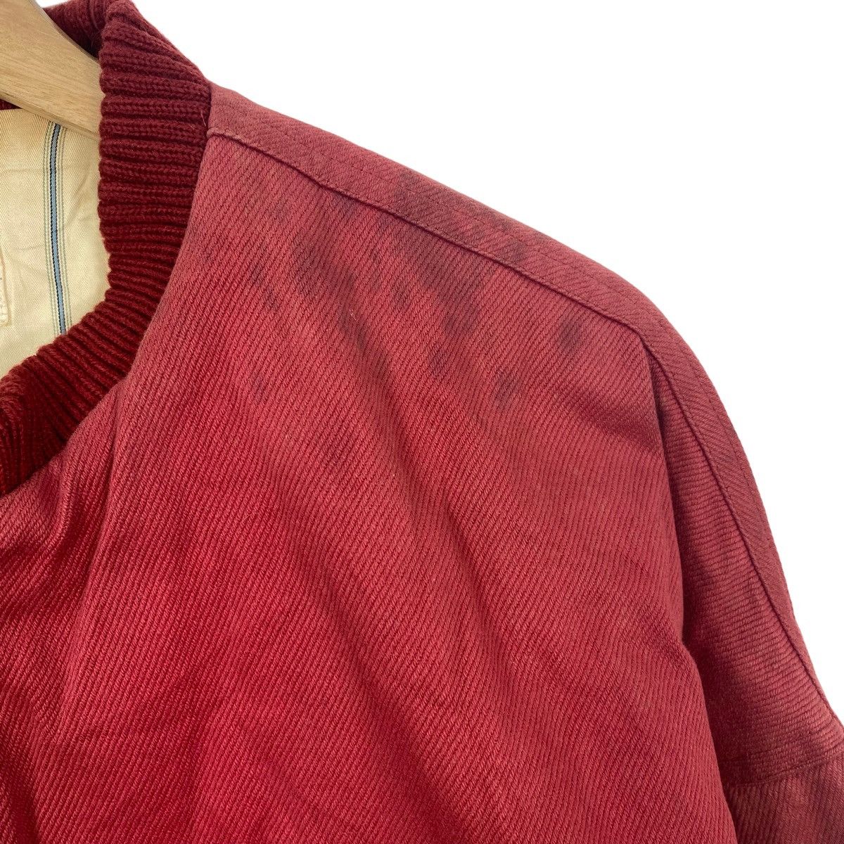 Vintage Vintage ARTIGIANO Italy Brand Red Bomber Jacket Size US XXL / EU 58 / 5 - 5 Thumbnail