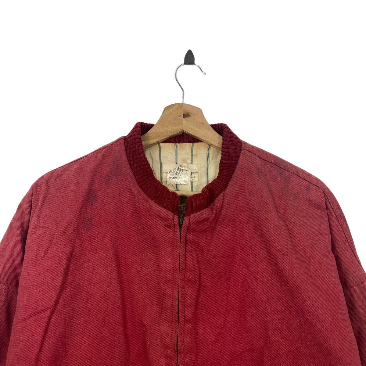 Vintage Vintage ARTIGIANO Italy Brand Red Bomber Jacket Size US XXL / EU 58 / 5 - 4 Thumbnail