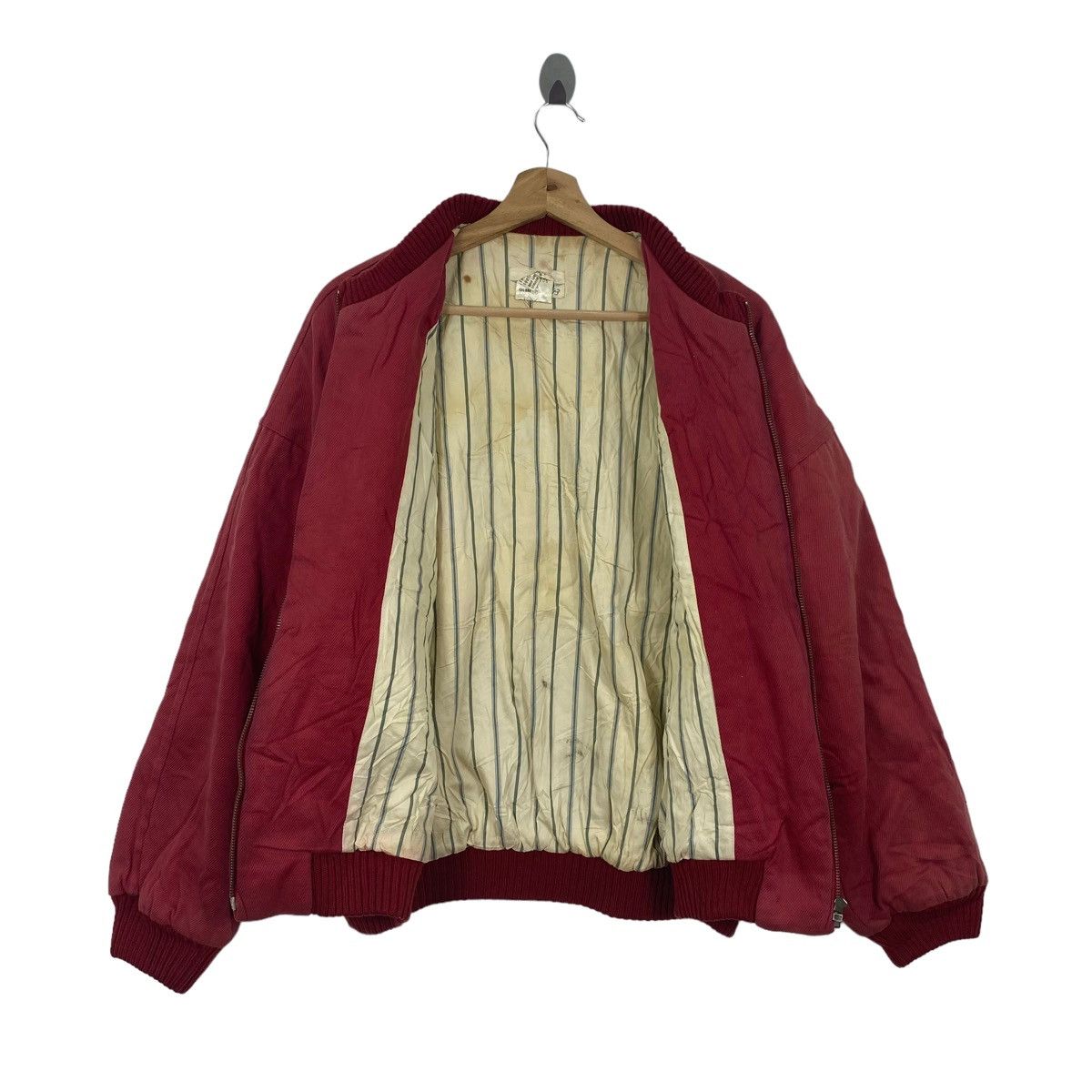 Vintage Vintage ARTIGIANO Italy Brand Red Bomber Jacket Size US XXL / EU 58 / 5 - 9 Thumbnail