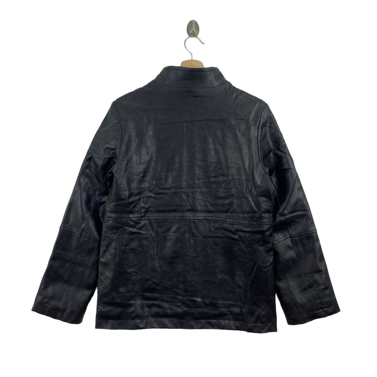 Jigsaw Vintage JIGSAW England Brand Black Leather Jacket Size US M / EU 48-50 / 2 - 6 Thumbnail