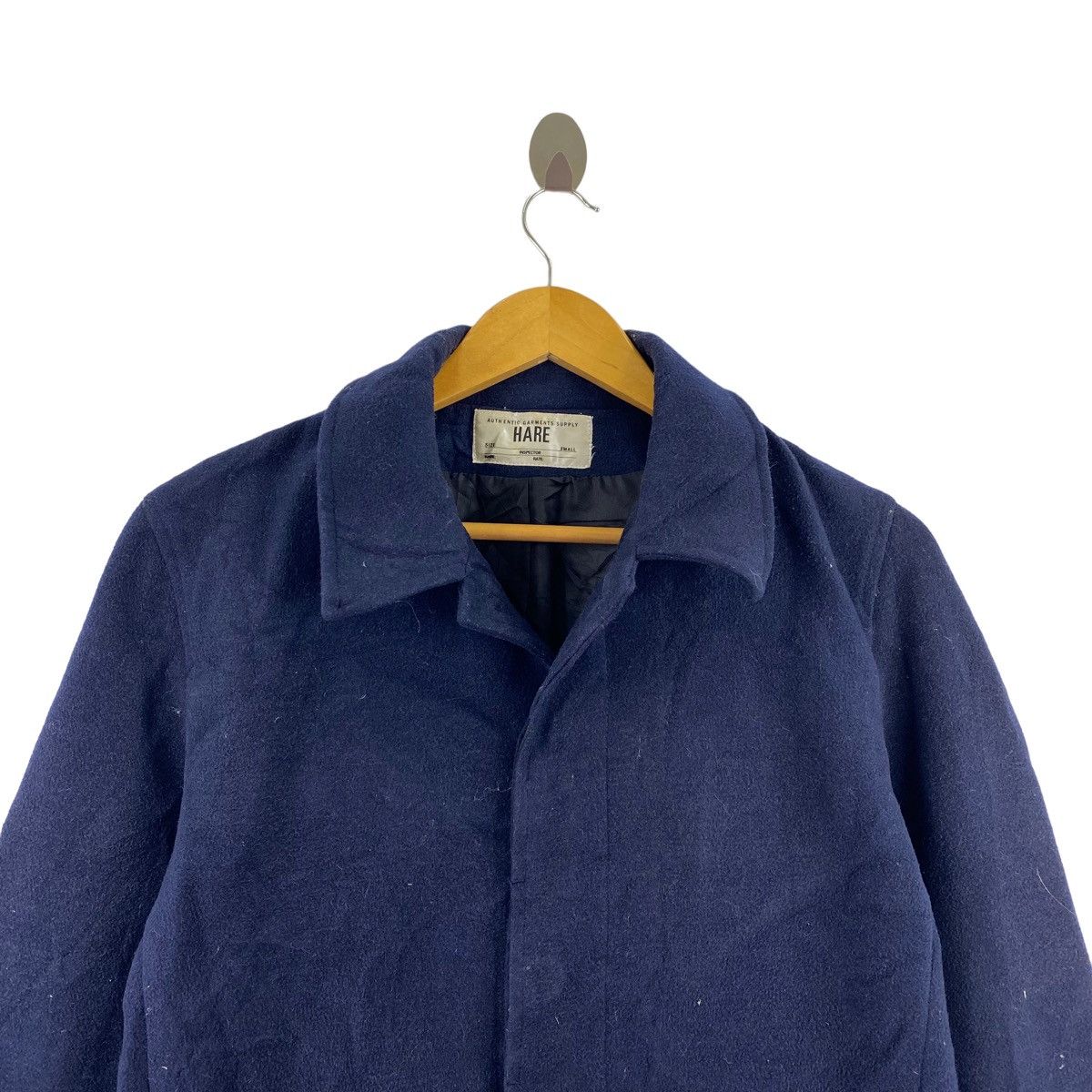 HARE HARE Japanese Brand Navy Long Coat Parka Jacket Size US S / EU 44-46 / 1 - 2 Thumbnail