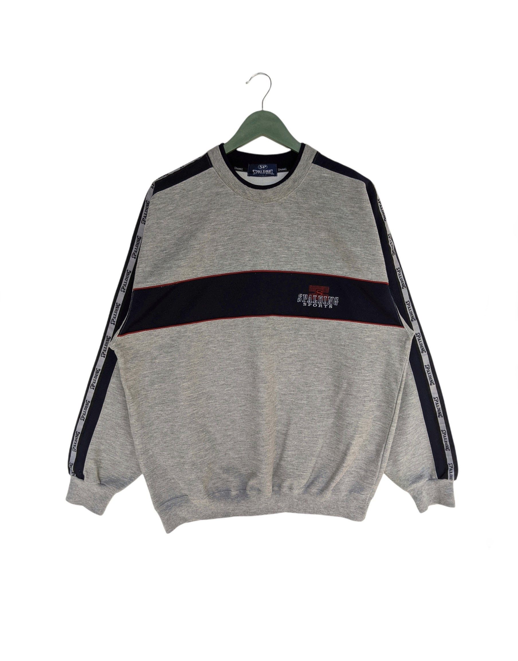 Spalding Vintage Spalding Side Tape Sweatshirt Size US XL / EU 56 / 4 - 1 Thumbnail