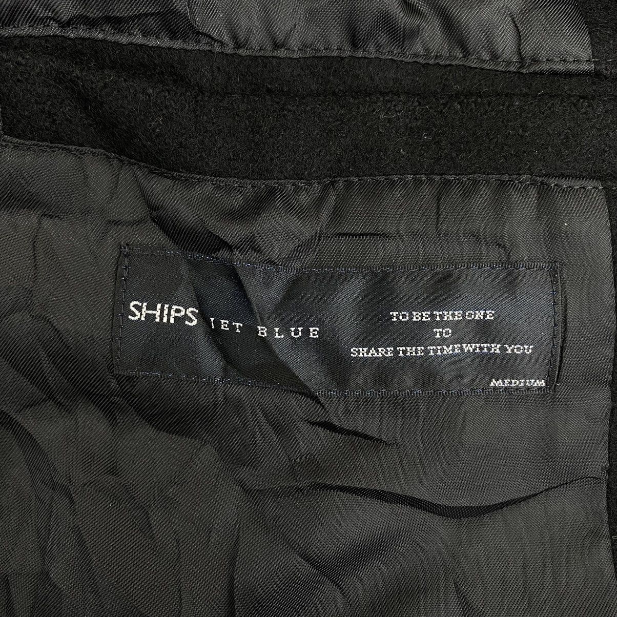 SHIPS Vintage SHIPS JET BLUE Japanese Brand Wool Black Coat Size US M / EU 48-50 / 2 - 3 Thumbnail