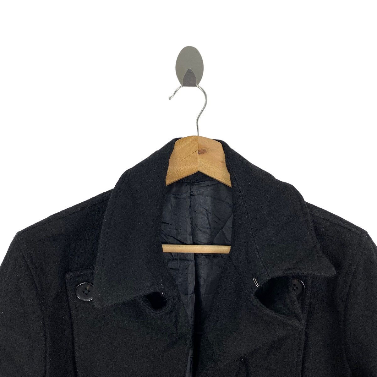 SHIPS Vintage SHIPS JET BLUE Japanese Brand Wool Black Coat Size US M / EU 48-50 / 2 - 2 Thumbnail