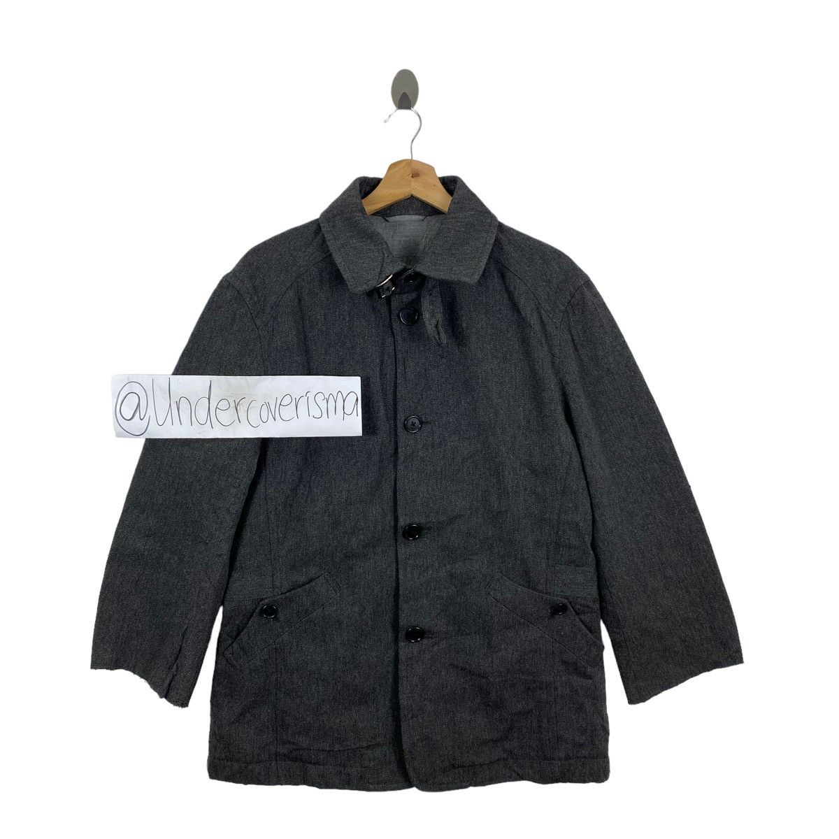 JOSEPH HOMME Vintage JOSEPH HOMME Japanese Brand Button Up Wool Grey Coat Size US M / EU 48-50 / 2 - 1 Thumbnail