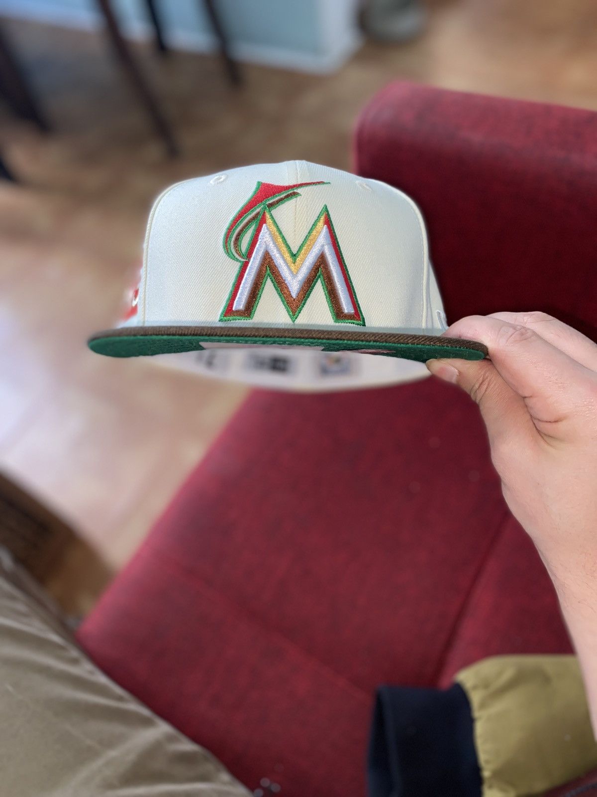 Hat Club × MLB × New Era 2 tone Exclusive Miami Marlins Burger King fitted hat Size ONE SIZE - 3 Thumbnail
