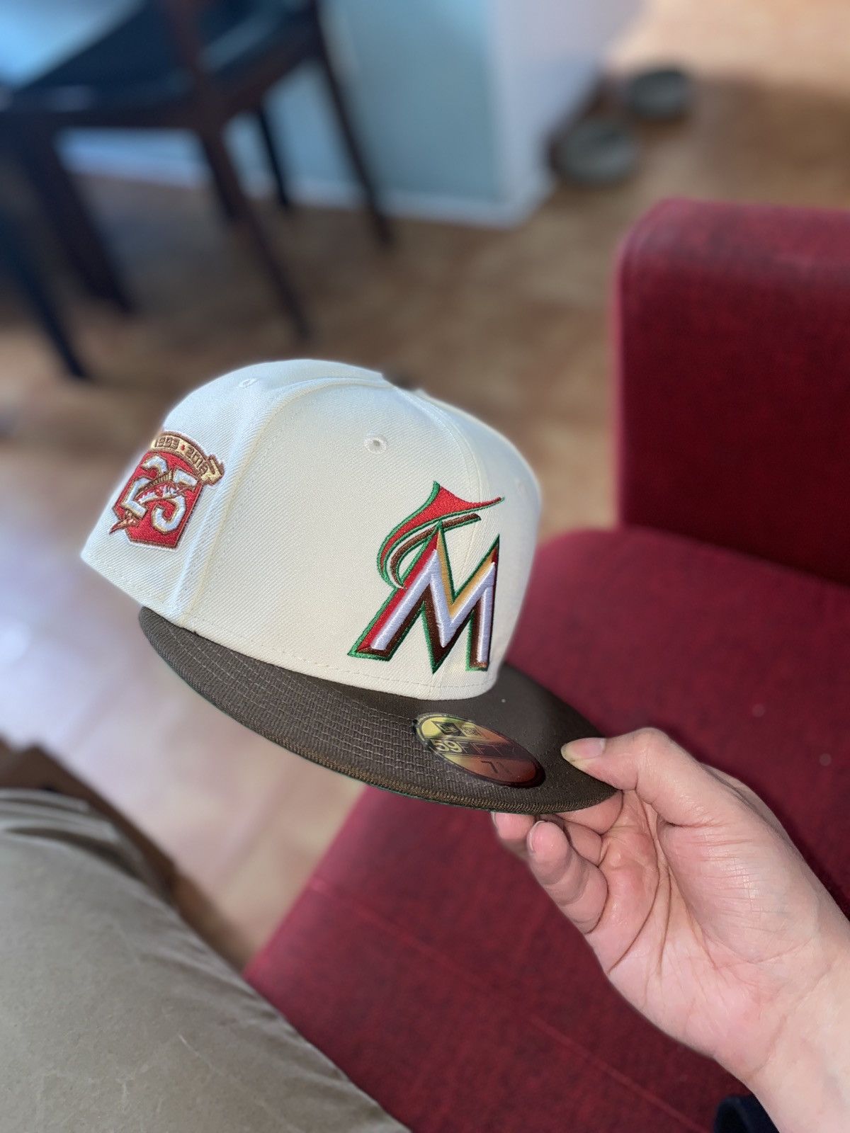 tone Exclusive Miami Marlins Burger King fitted hat