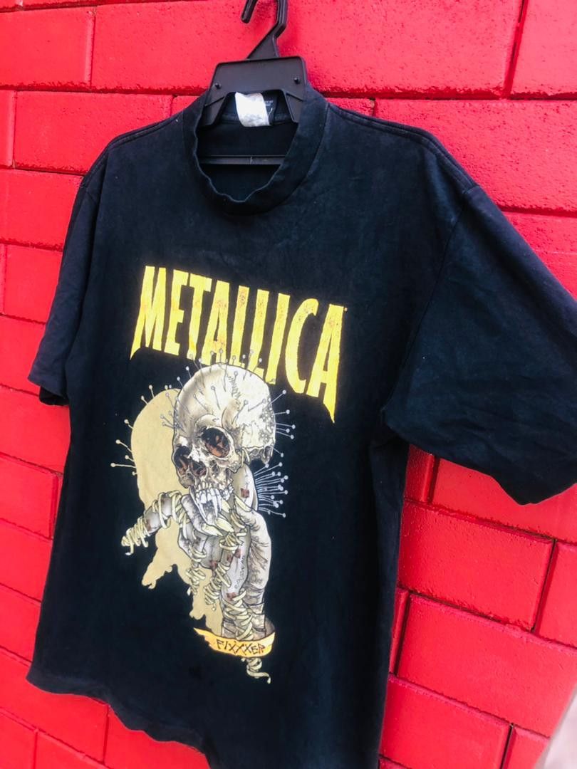 Japanese Brand × Vintage Vintage Metallica 90s Pushead Designer Fashion Style Shirt Size US L / EU 52-54 / 3 - 4 Thumbnail