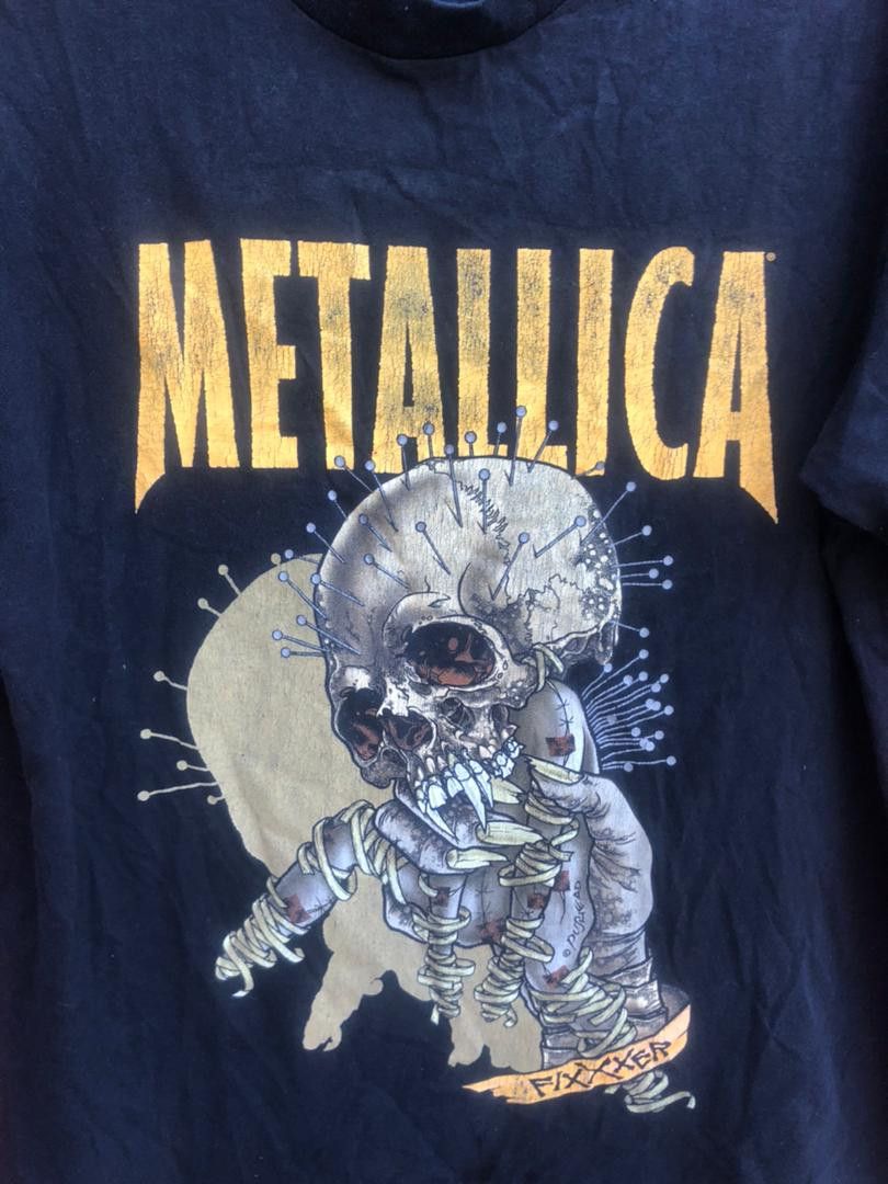 Japanese Brand × Vintage Vintage Metallica 90s Pushead Designer Fashion Style Shirt Size US L / EU 52-54 / 3 - 5 Thumbnail