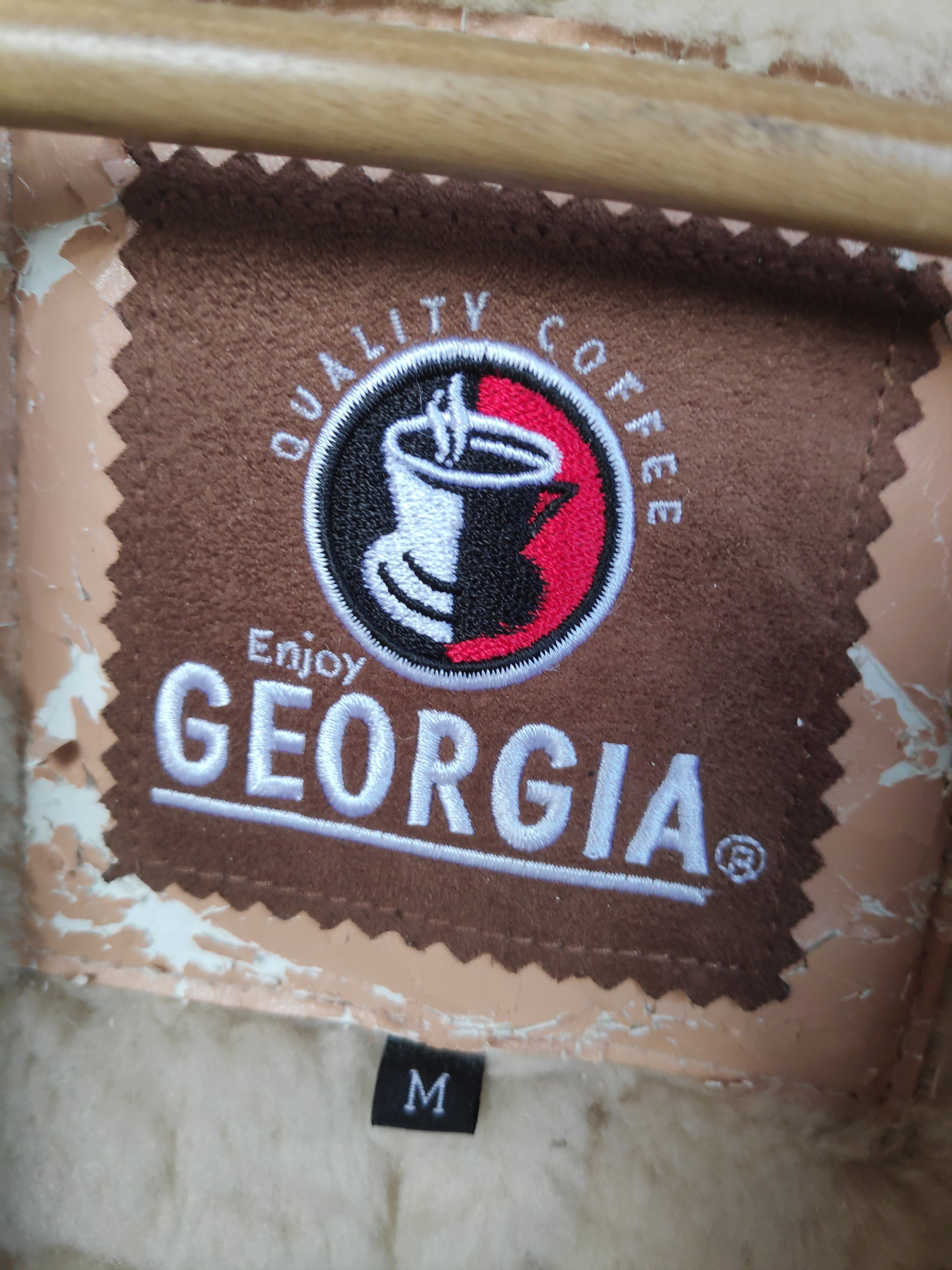 Japanese Brand 🔥Best Offer🔥 Vintage Georgia Shearling Leather Jacket Size US M / EU 48-50 / 2 - 11 Thumbnail