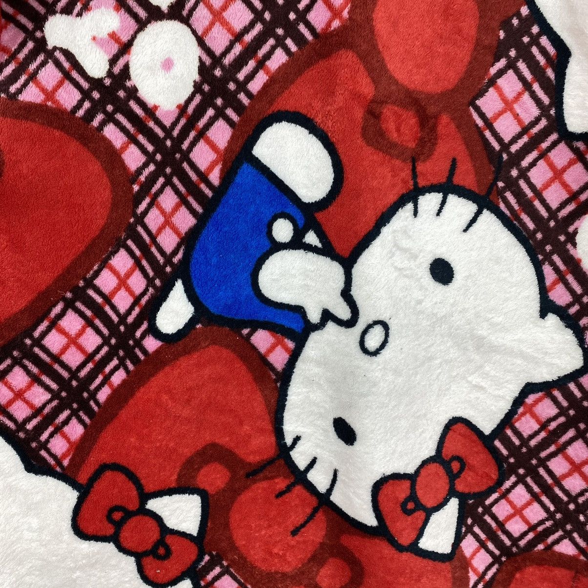 Vintage HELLO KITTY Cartoon Animation Overprint Red Vest Fleece Wear Size US S / EU 44-46 / 1 - 3 Thumbnail