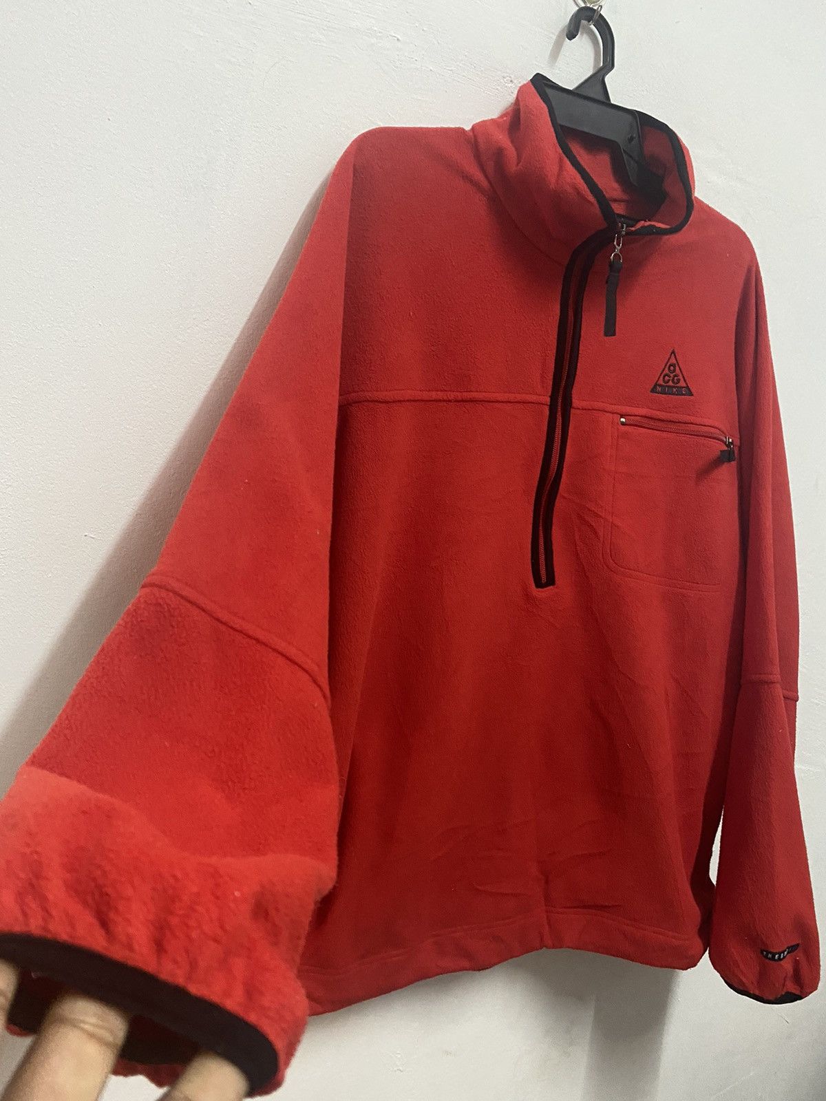 Nike VTG Nike ACG Half Zipper Fleece Jacket Size US L / EU 52-54 / 3 - 3 Thumbnail