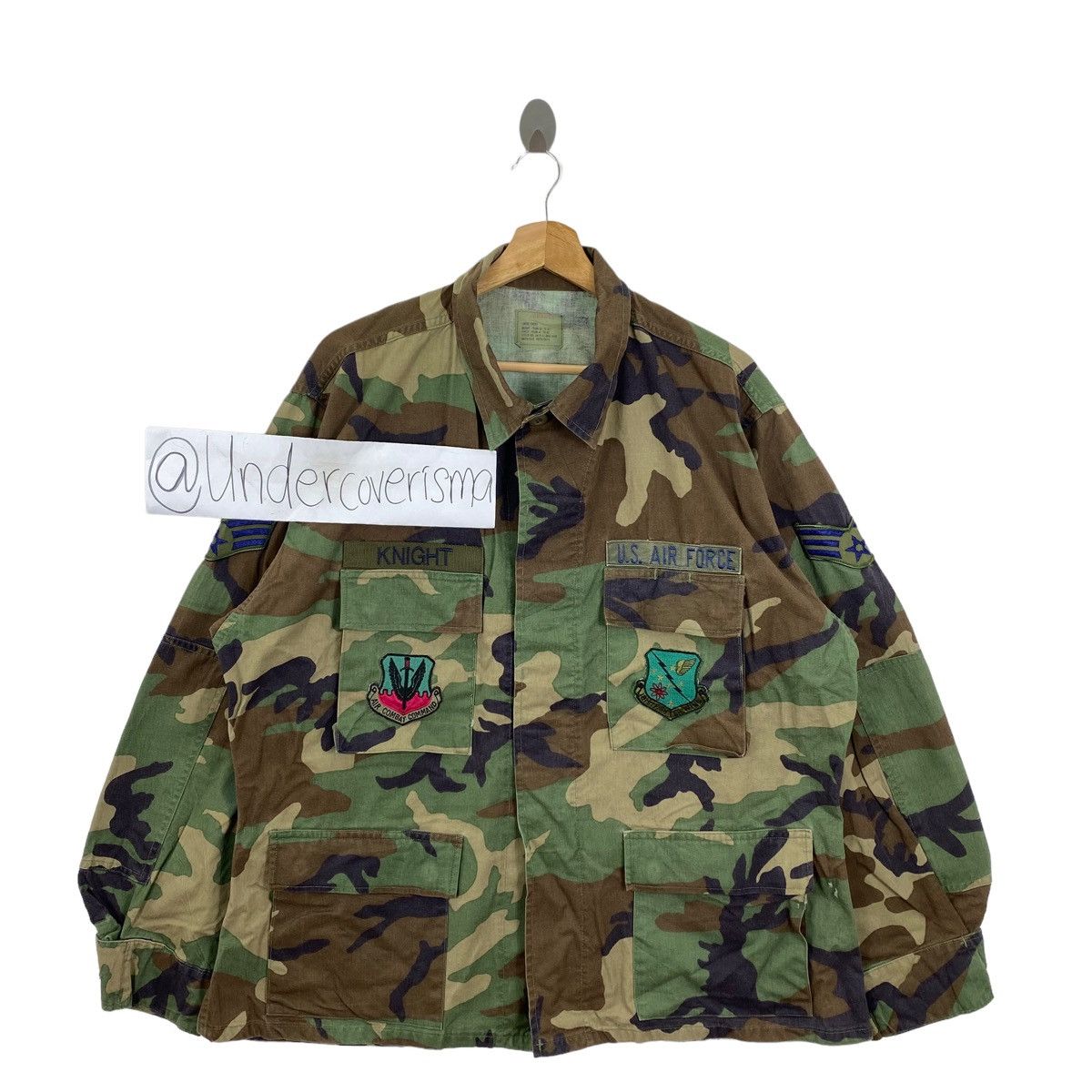 image of Us Air Force Military Camouflage Multi Pocket Jacket, Men's (Size Large)