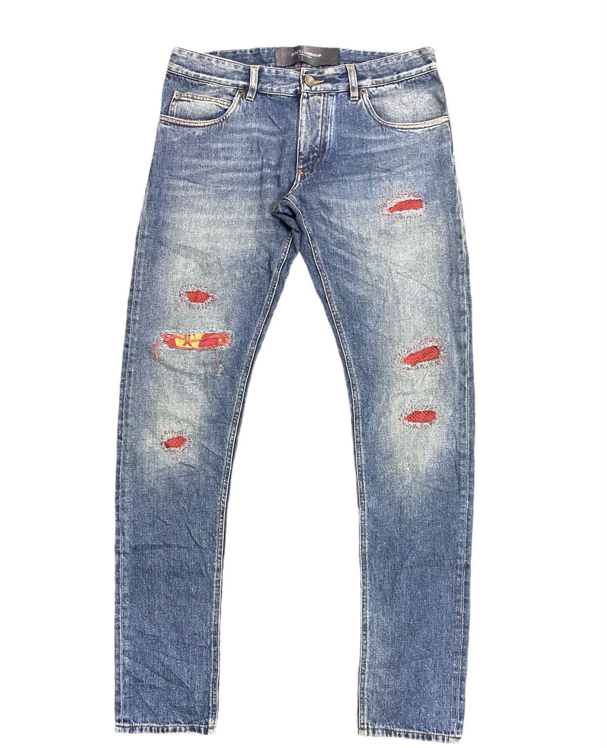 Dolce & Gabbana Dolce & Gabbana Distressed Denim Jeans Size US 34 / EU 50 - 1 Thumbnail