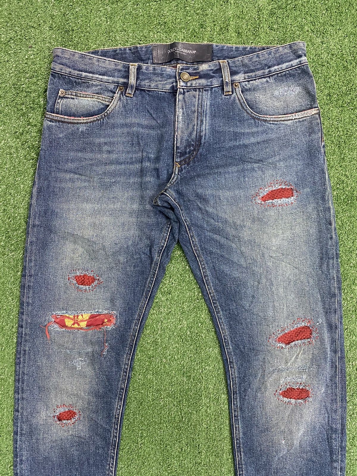 Dolce & Gabbana Dolce & Gabbana Distressed Denim Jeans Size US 34 / EU 50 - 3 Thumbnail