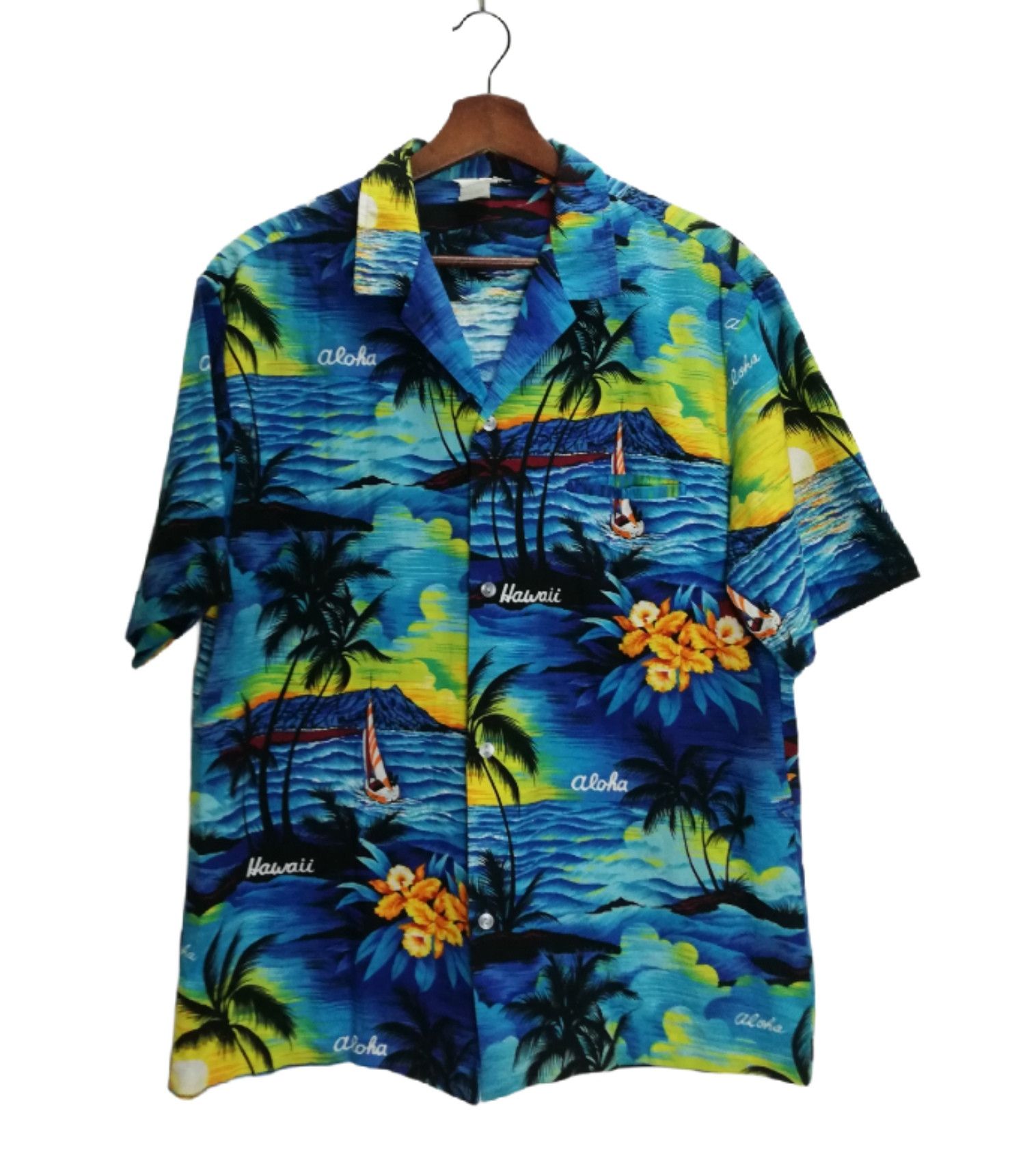 Vintage Vintage Hawaii Button Up Hawaiian Shirt Made in USA Size US L / EU 52-54 / 3 - 1 Thumbnail