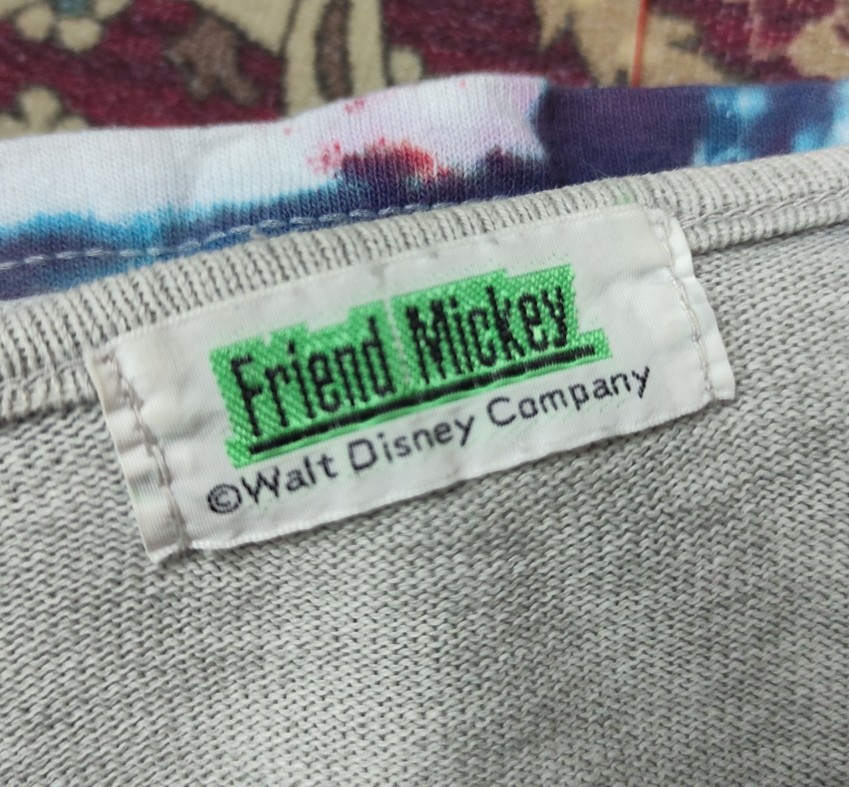 Disney × Japanese Brand × Mickey Mouse Disney Friend Mickey Long Sleeve t-shirt Size US M / EU 48-50 / 2 - 5 Thumbnail