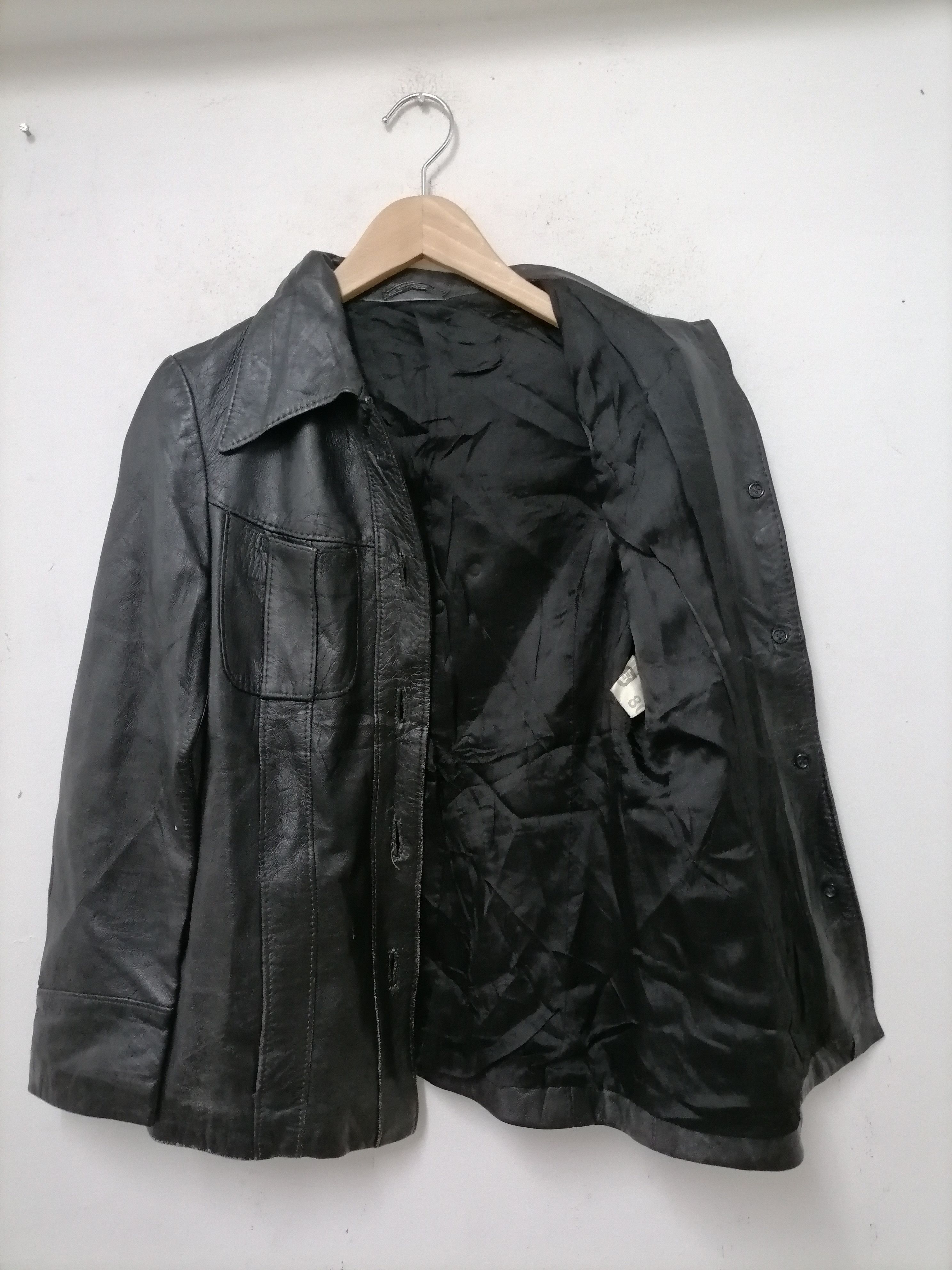Vintage Vintage Echtes Leder Leather Jacket coat Size US S / EU 44-46 / 1 - 4 Thumbnail