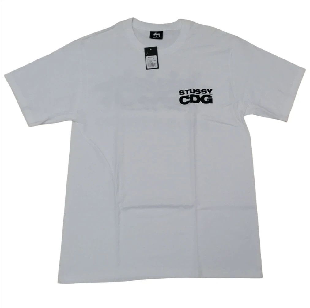 Comme des Garcons × Stussy Stussy x CDG Surfman 80-20 Anniversary Logo T-Shirt Size US M / EU 48-50 / 2 - 3 Thumbnail