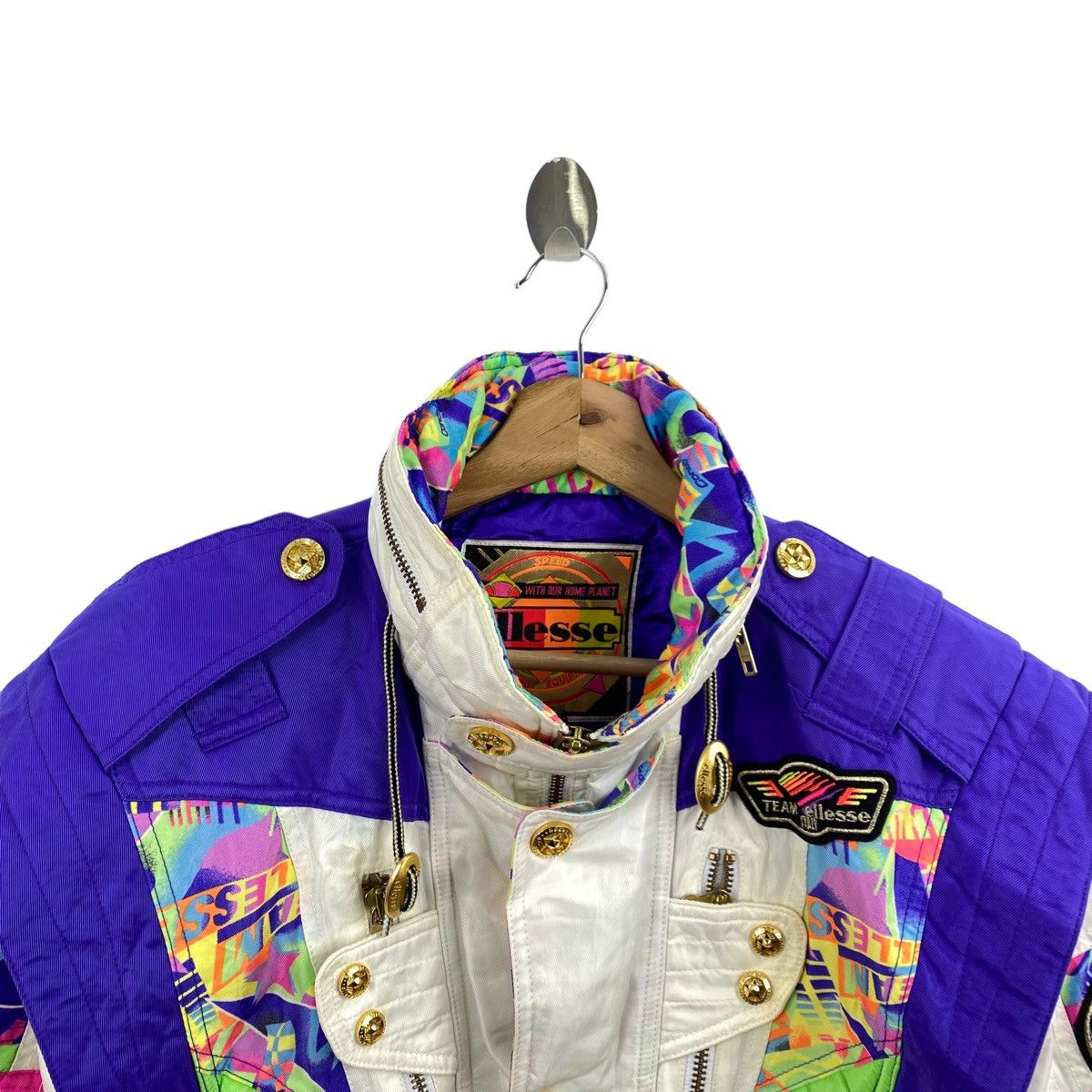 Ellesse TEAM ELLESSE ITALY Japanese Brand Ski Outdoor Bomber Jacket Size US XL / EU 56 / 4 - 4 Thumbnail