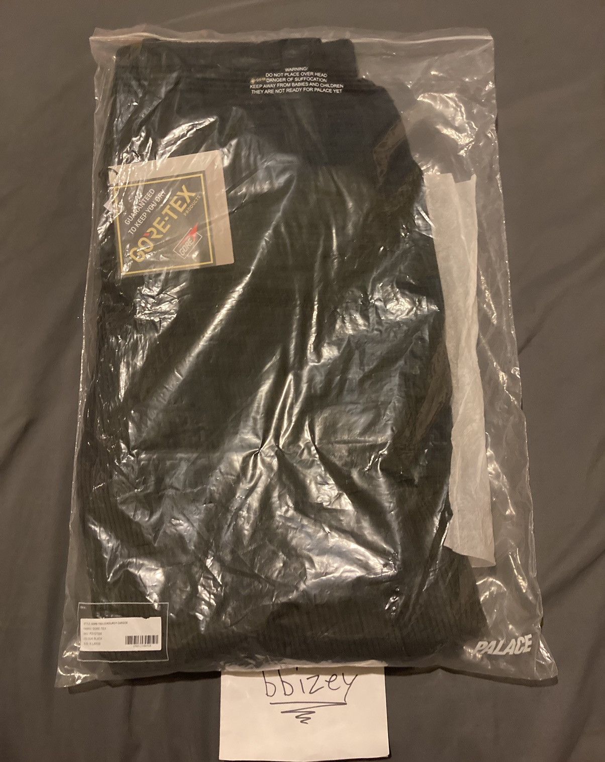 Goretex × Palace Palace Gore-Tex Corduroy Cargos Black XL Size US 36 / EU 52 - 5 Thumbnail