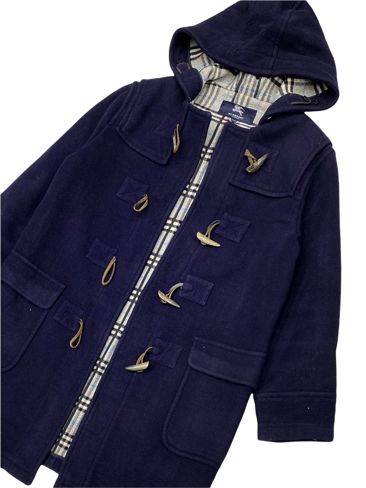 Burberry × Burberry Prorsum 🔥 NEED GONE NOW 🔥 BURBERRY LONDON WOOL DUFFLE COAT NOVACHECK Size US M / EU 48-50 / 2 - 8 Thumbnail