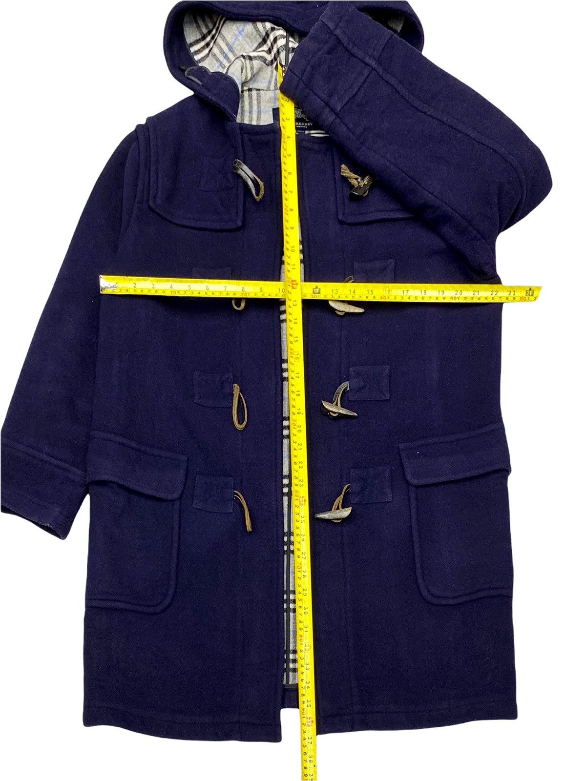 Burberry × Burberry Prorsum 🔥 NEED GONE NOW 🔥 BURBERRY LONDON WOOL DUFFLE COAT NOVACHECK Size US M / EU 48-50 / 2 - 20 Thumbnail