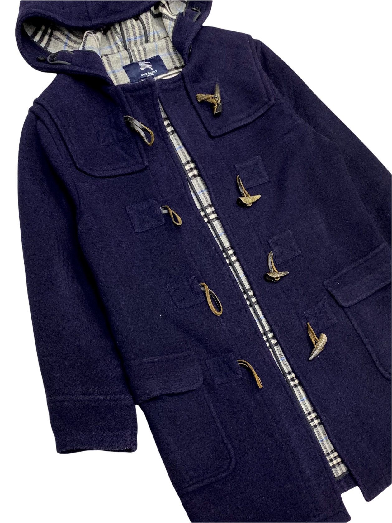 Burberry × Burberry Prorsum 🔥 NEED GONE NOW 🔥 BURBERRY LONDON WOOL DUFFLE COAT NOVACHECK Size US M / EU 48-50 / 2 - 9 Thumbnail