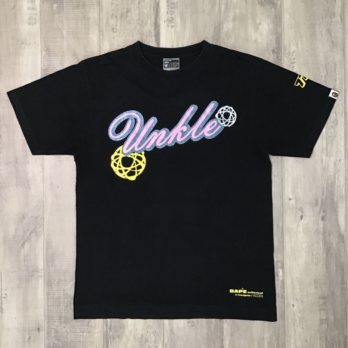 image of Bape × Unkle × Futura T-Shirt Black, Men's (Size Medium)
