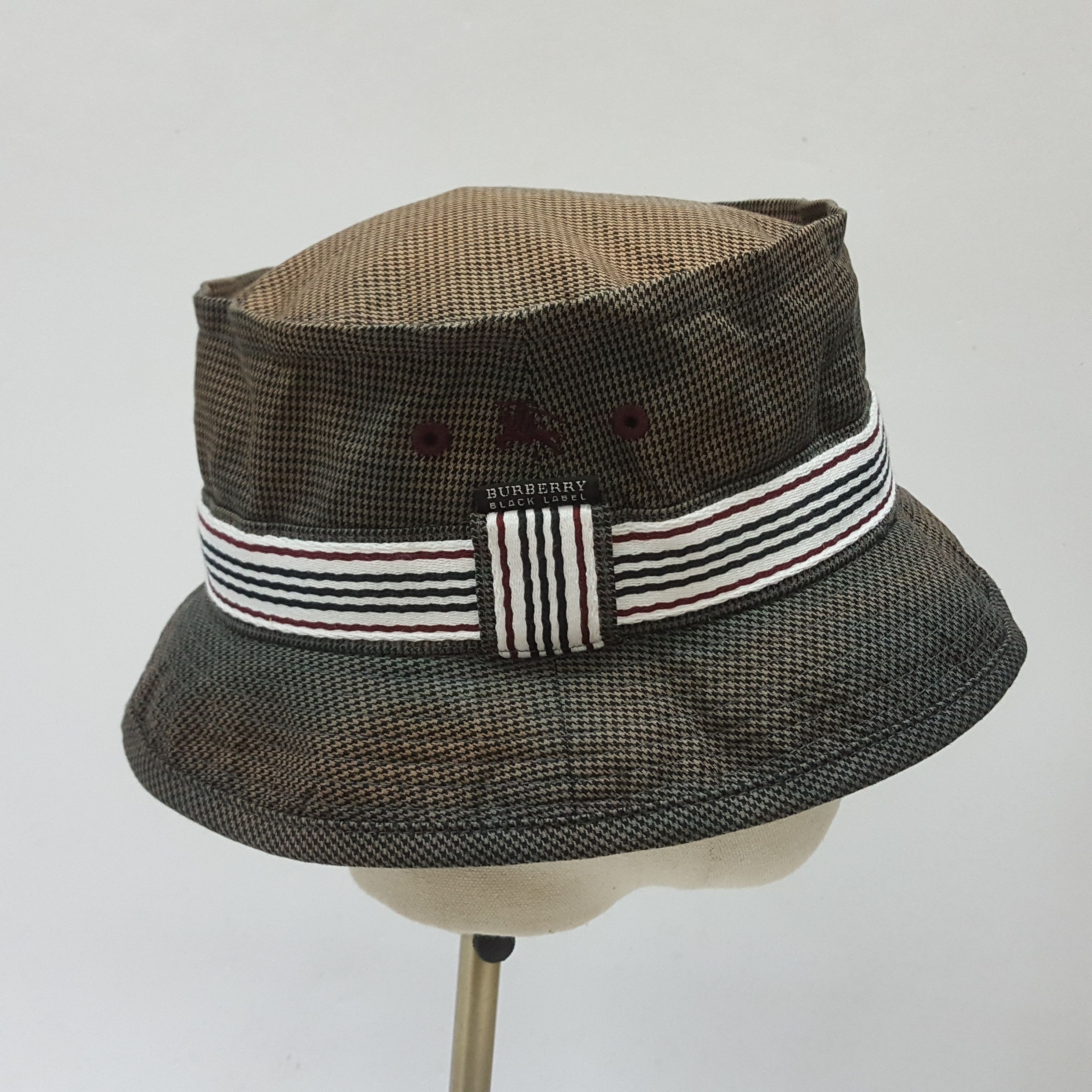 Burberry × Vintage Vintage Burberry black label nice design hats bucket Size ONE SIZE - 1 Thumbnail