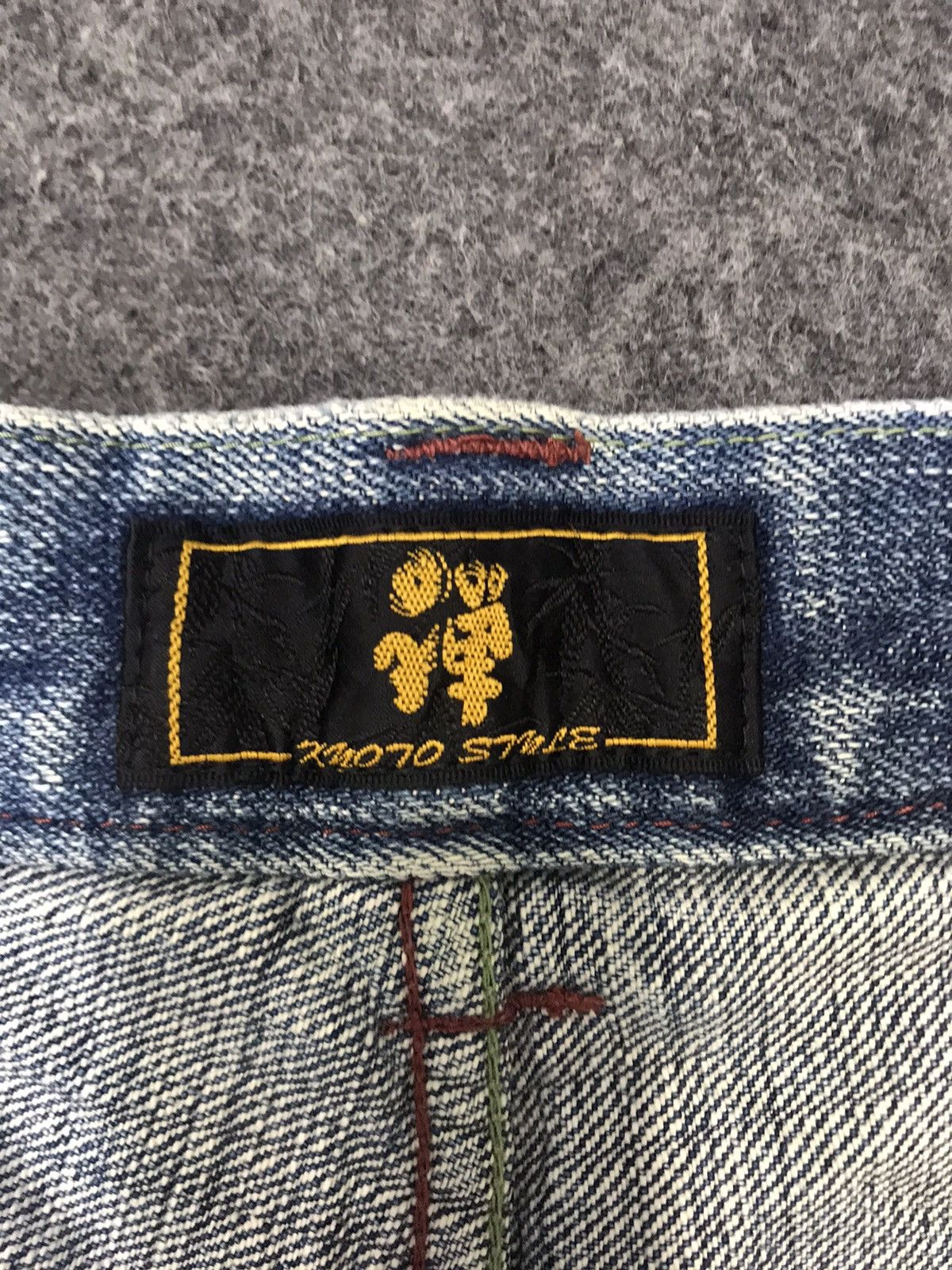 Japanese Brand × Vintage Kyoto Style Kyoden Inc Embroidery Sakura Pocket Jeans Pant Size US 36 / EU 52 - 9 Thumbnail