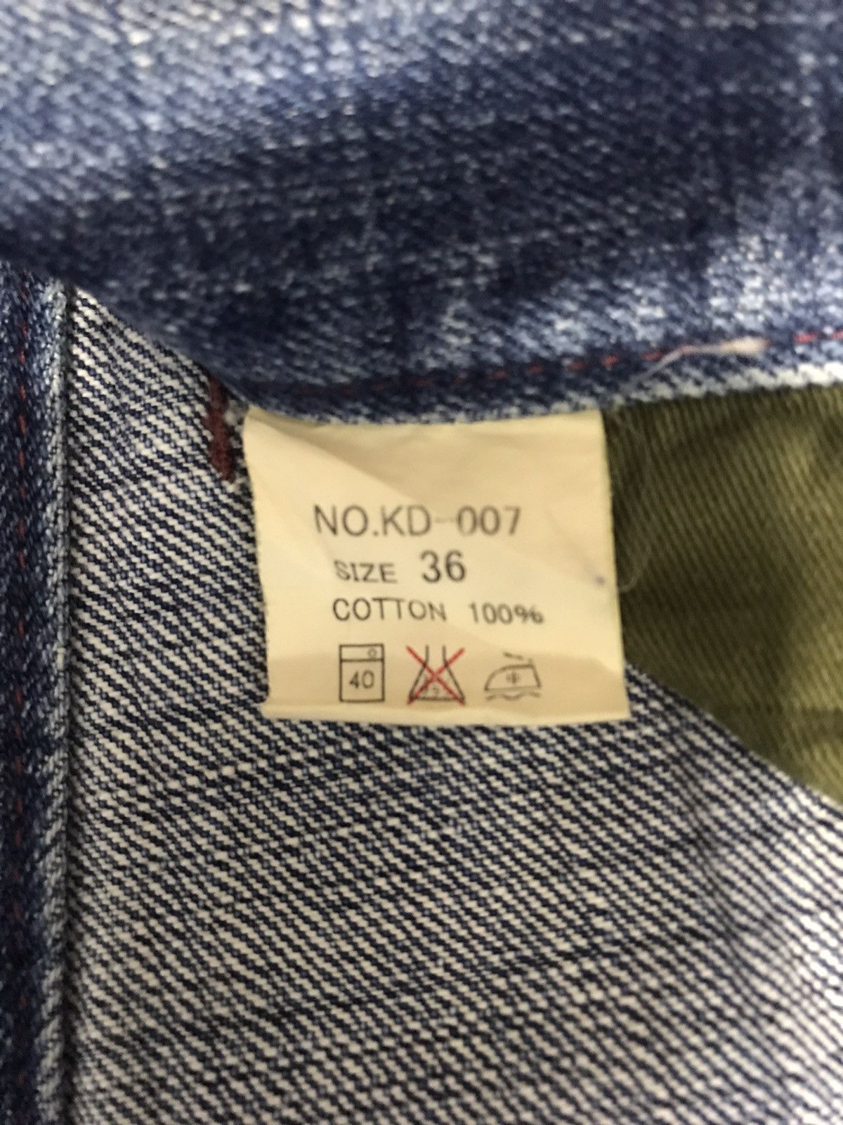 Japanese Brand × Vintage Kyoto Style Kyoden Inc Embroidery Sakura Pocket Jeans Pant Size US 36 / EU 52 - 10 Thumbnail