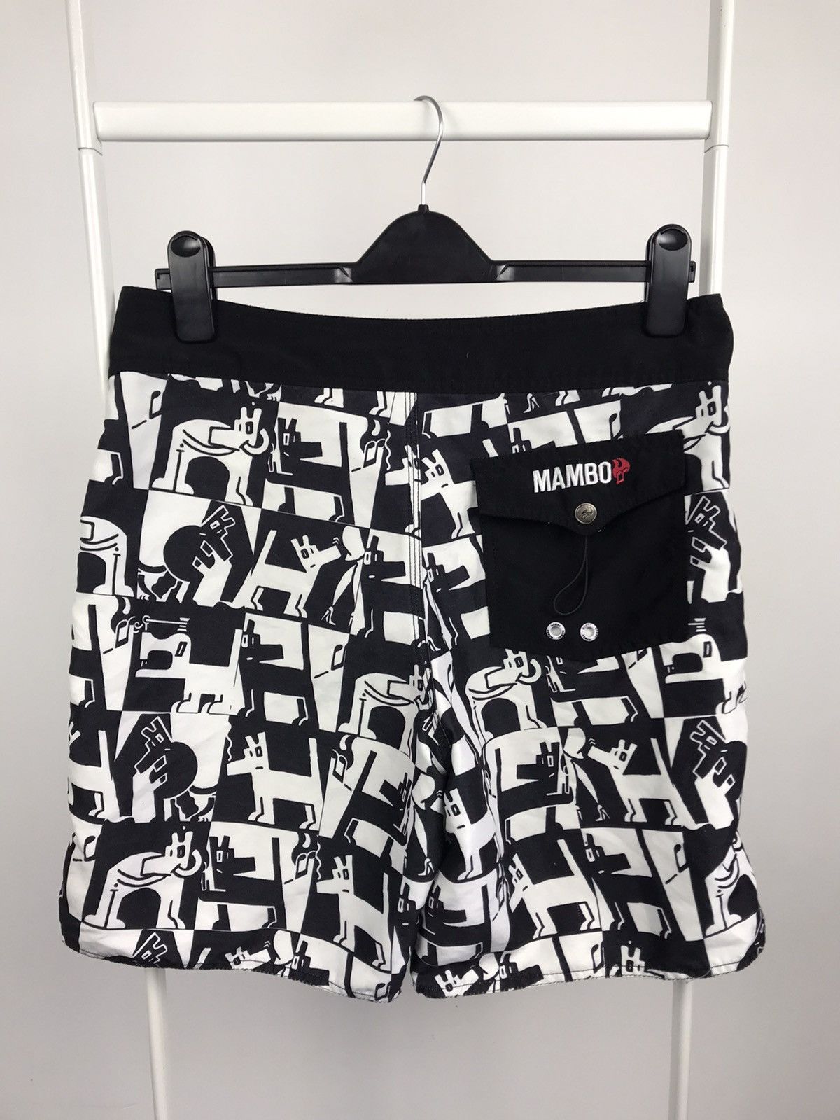 Mambo × Vintage Vintage Mambo Monogram Dog Print Surf Shorts Size US 32 / EU 48 - 3 Thumbnail
