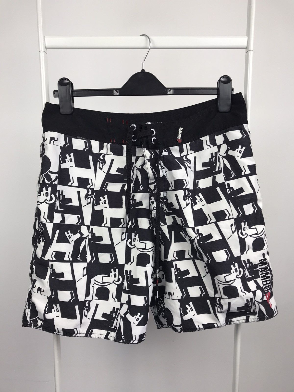 Mambo × Vintage Vintage Mambo Monogram Dog Print Surf Shorts Size US 32 / EU 48 - 1 Thumbnail