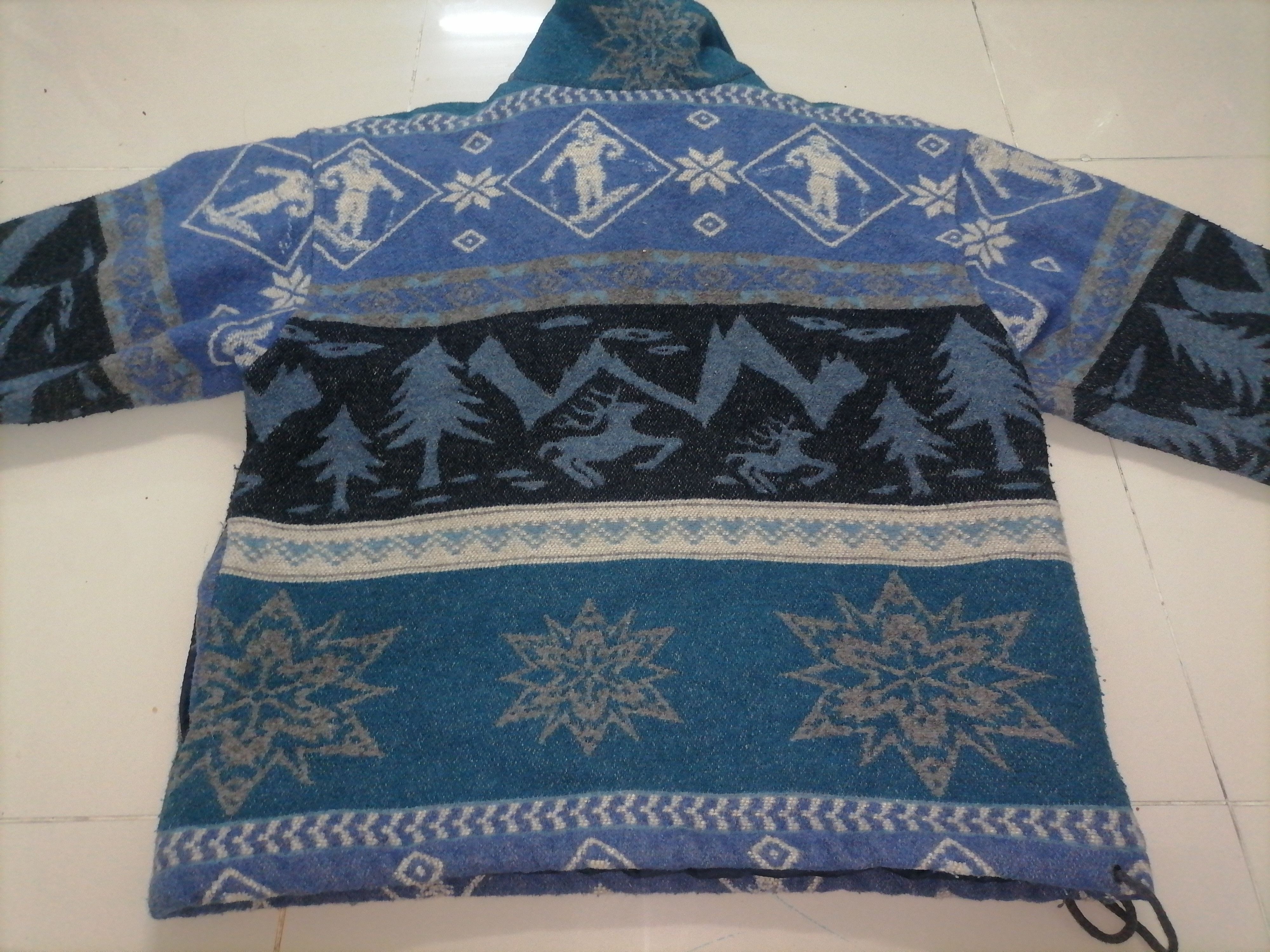 L.L. Bean × Vintage Vintage L.L.BEAN Half Zip Ski Wool Sweater Jacket Size US L / EU 52-54 / 3 - 8 Thumbnail