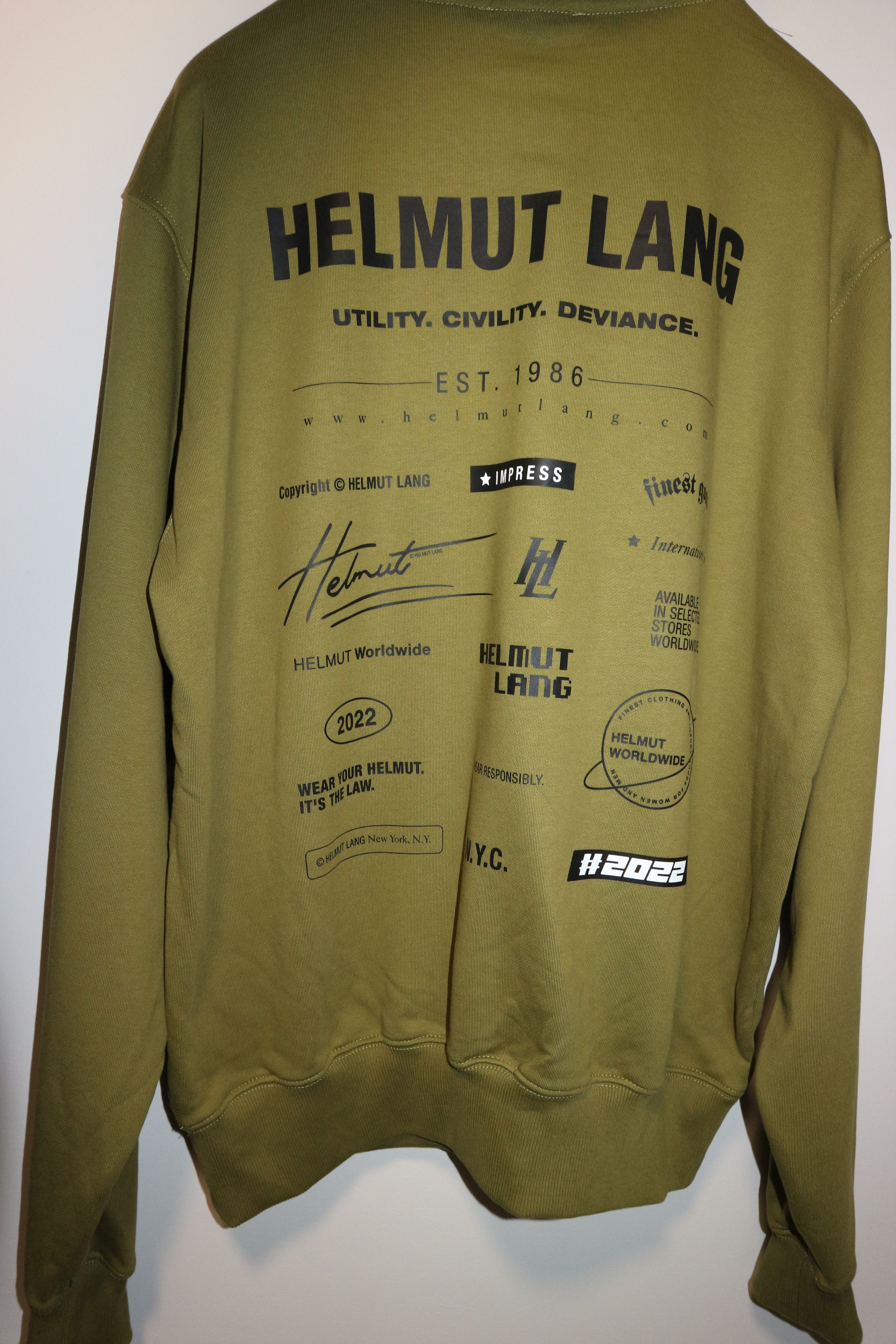 Helmut Lang LOGO PRINT HOODIE 2022 Size US M / EU 48-50 / 2 - 7 Thumbnail