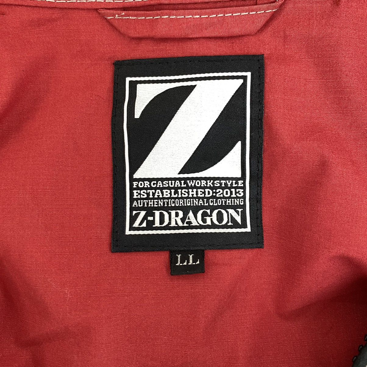 Vintage Z-DRAGON Casual Workstyle Racing Red Black Bomber Jacket Size US L / EU 52-54 / 3 - 6 Thumbnail