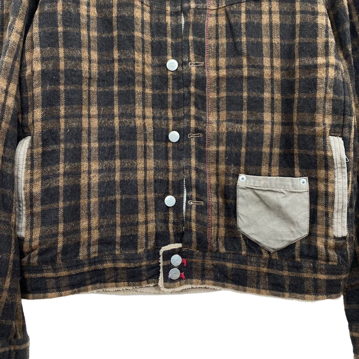 Japanese Brand BALL Japanese Brand Check Tartan Button Up Brown Jacket Size US M / EU 48-50 / 2 - 3 Thumbnail