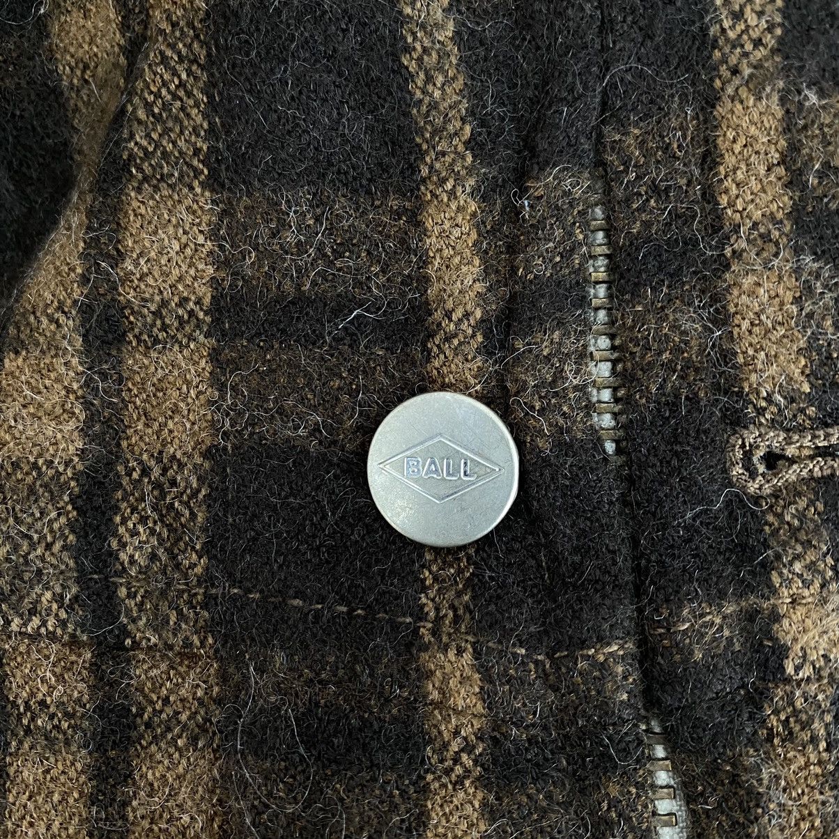 Japanese Brand BALL Japanese Brand Check Tartan Button Up Brown Jacket Size US M / EU 48-50 / 2 - 4 Thumbnail