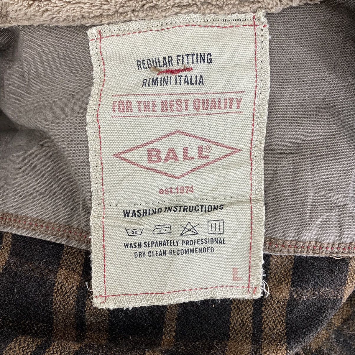 Japanese Brand BALL Japanese Brand Check Tartan Button Up Brown Jacket Size US M / EU 48-50 / 2 - 5 Thumbnail
