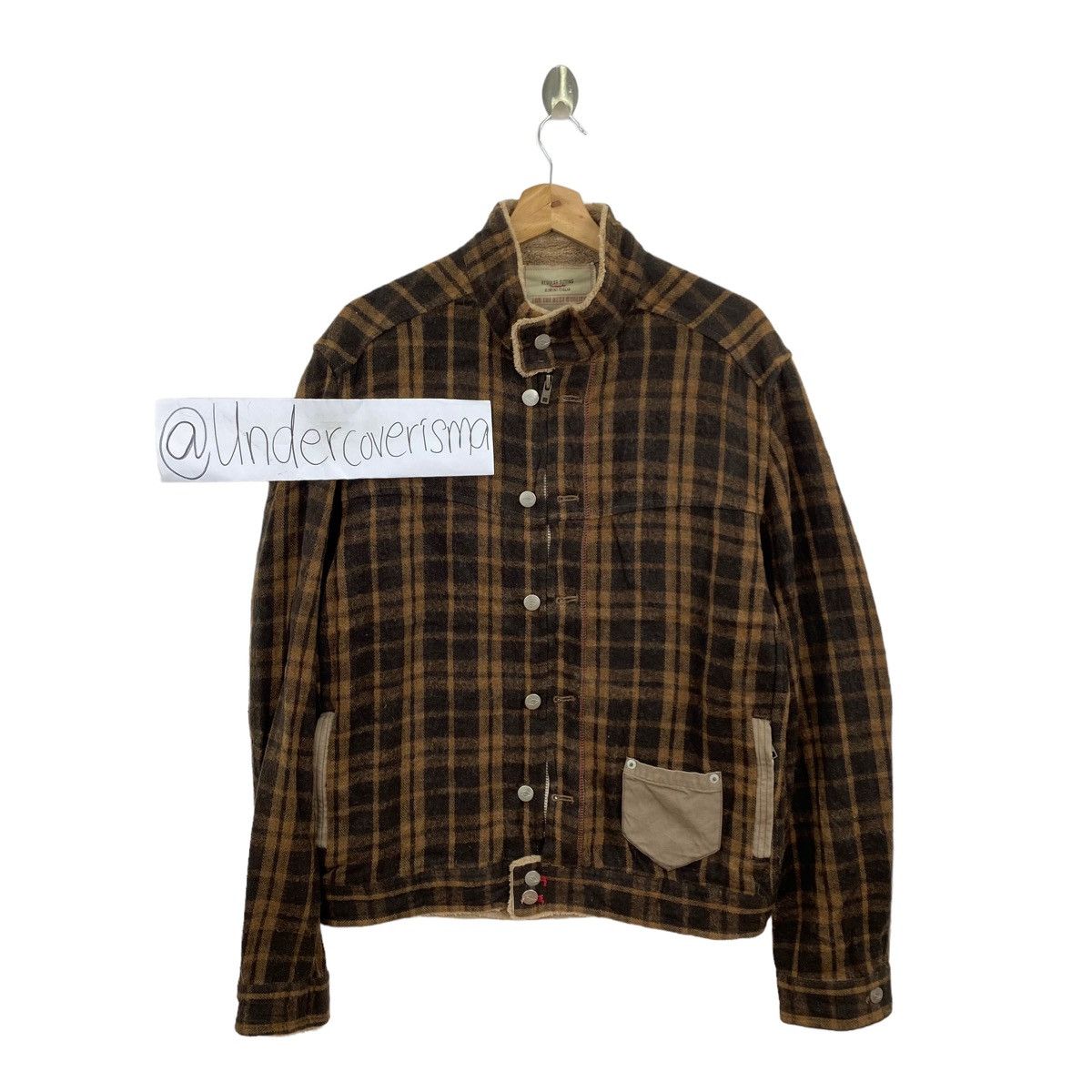 Japanese Brand BALL Japanese Brand Check Tartan Button Up Brown Jacket Size US M / EU 48-50 / 2 - 1 Thumbnail