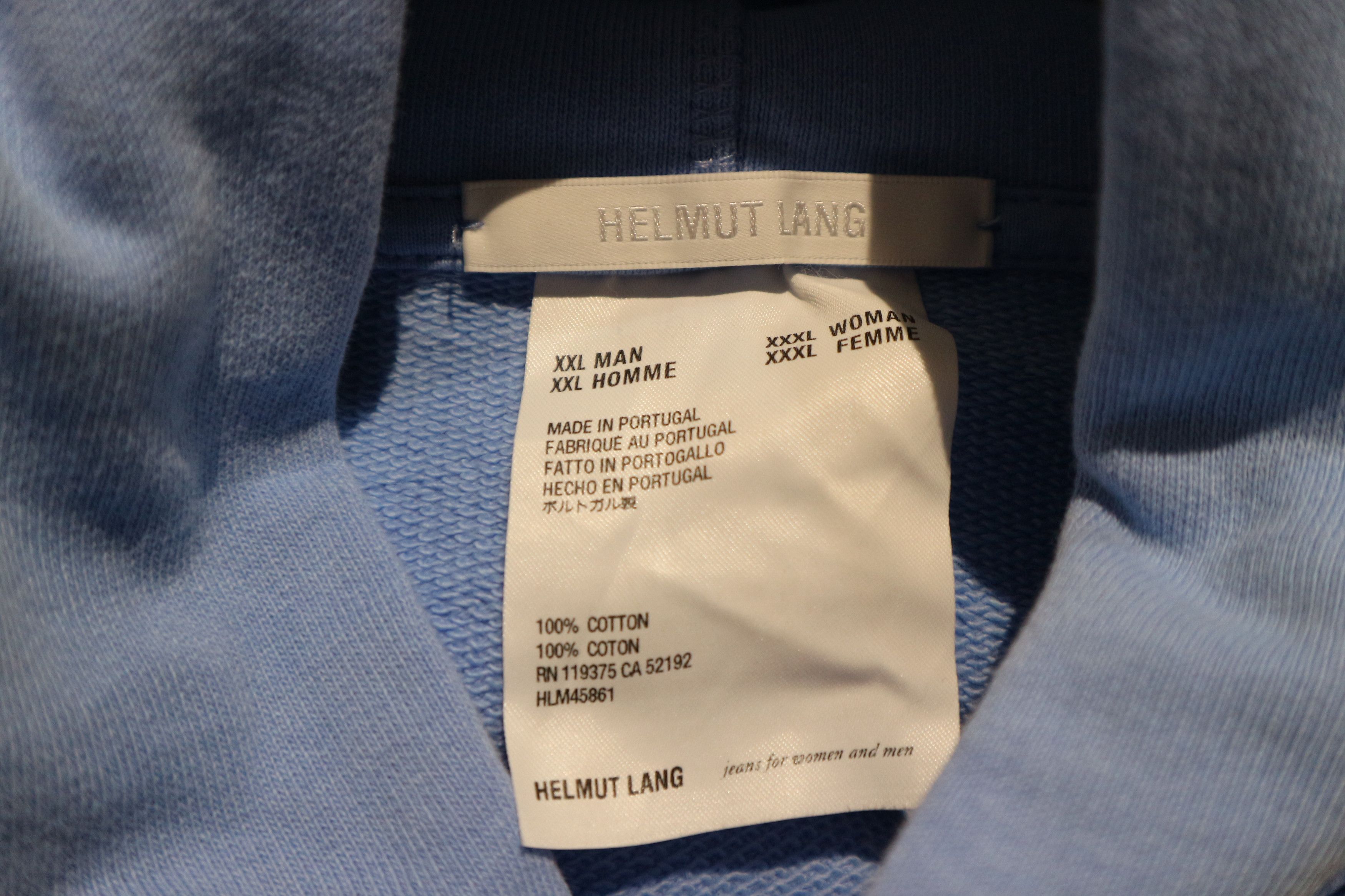 Helmut Lang logo print hoodie Size US XXL / EU 58 / 5 - 12 Thumbnail